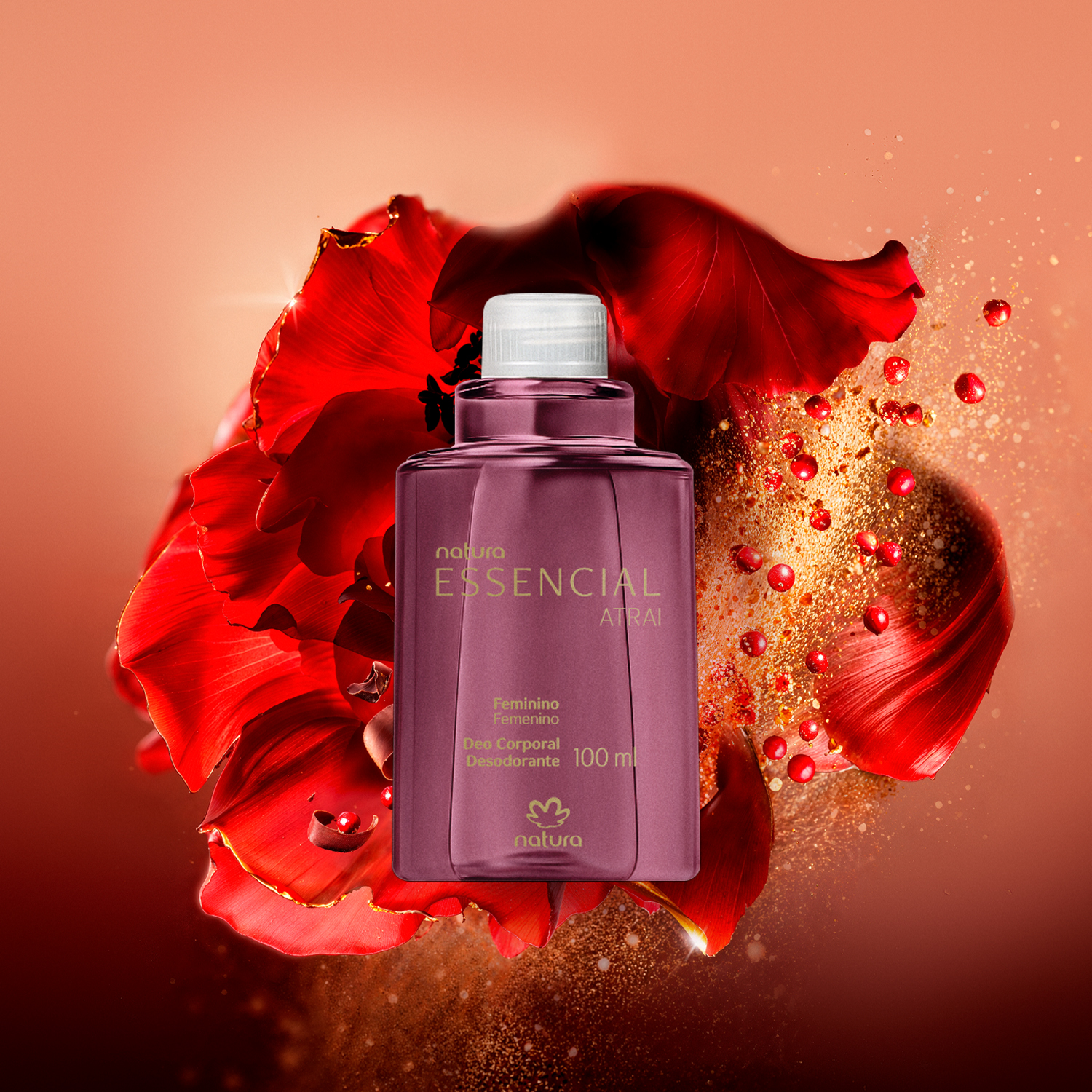 Refil Desodorante Corporal Essencial Atrai Feminino