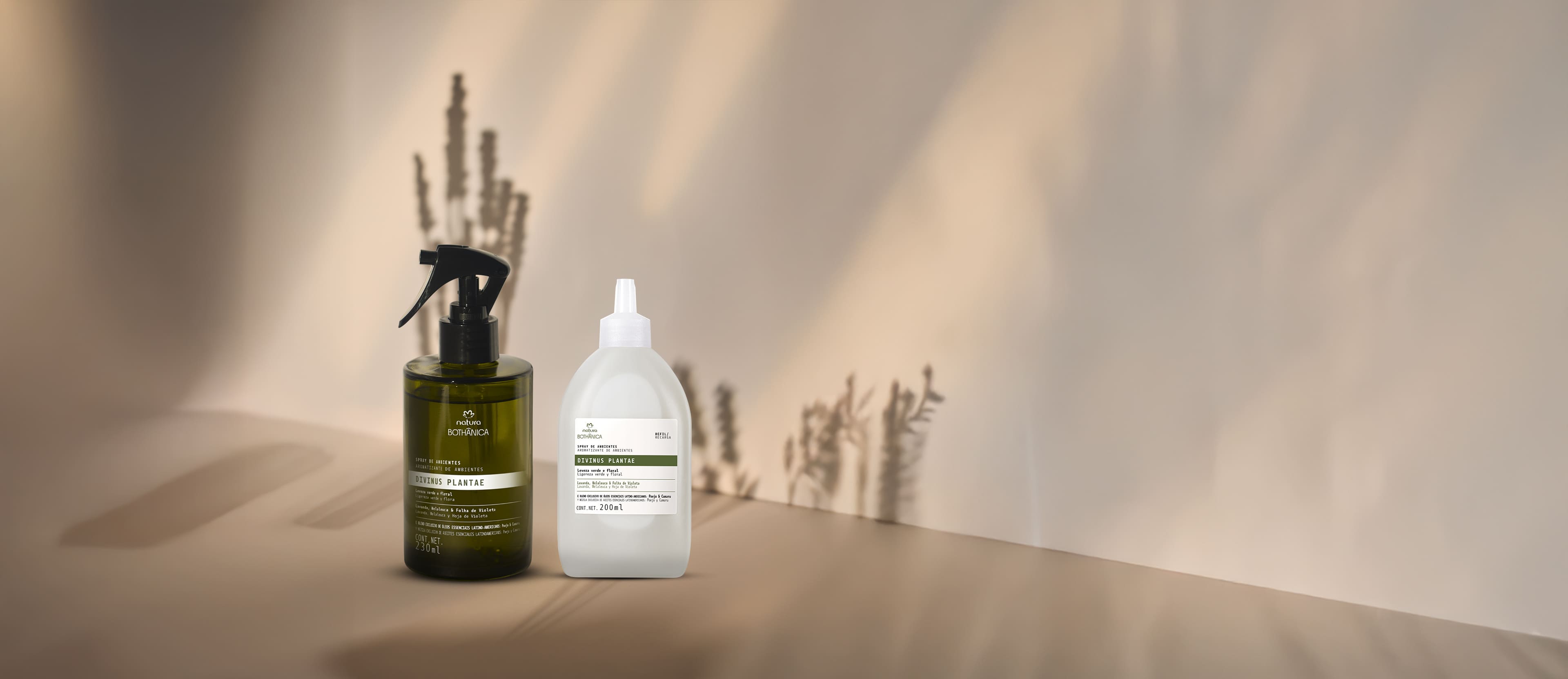Kit Bothânica Spray para Ambientes Divinus Plantae e Refil (2 produtos)