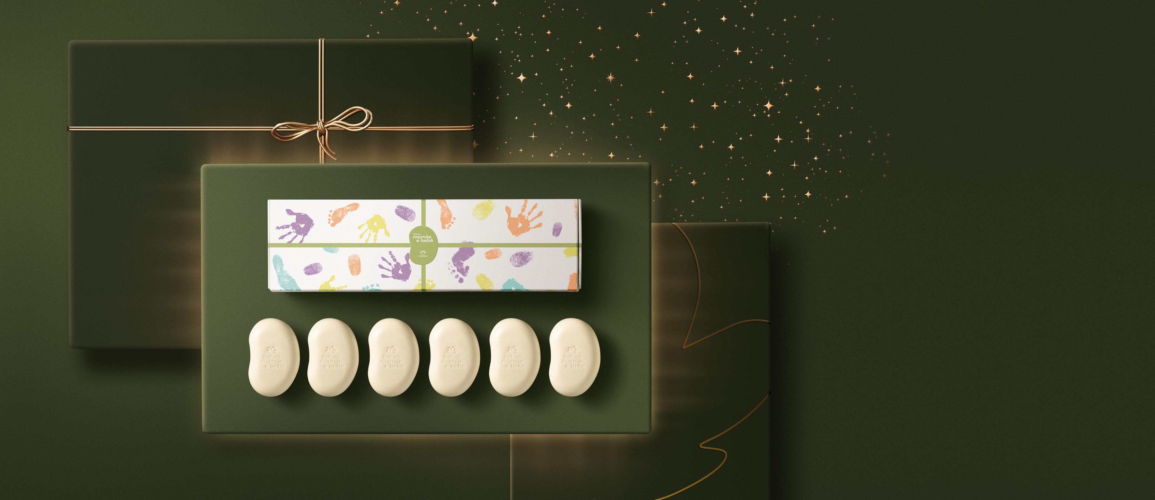 Presente Natura Mamãe e Bebê Clássico Sabonetes (6 unidades)