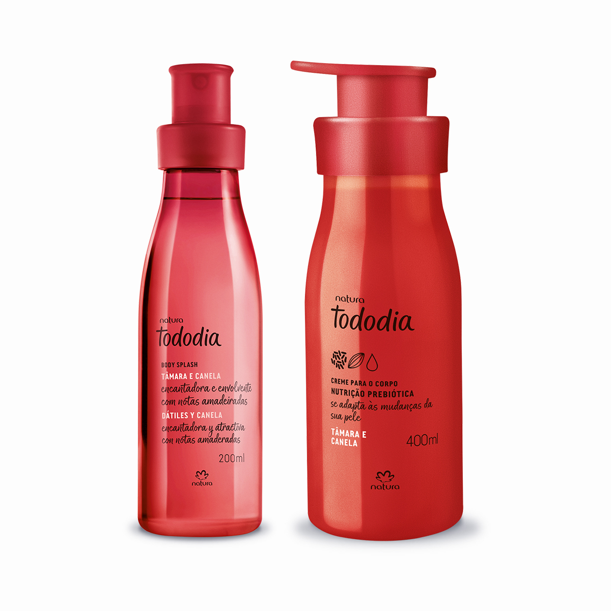 Kit Tododia Tâmara e Canela com Hidratante e Body Splash (2 produtos)