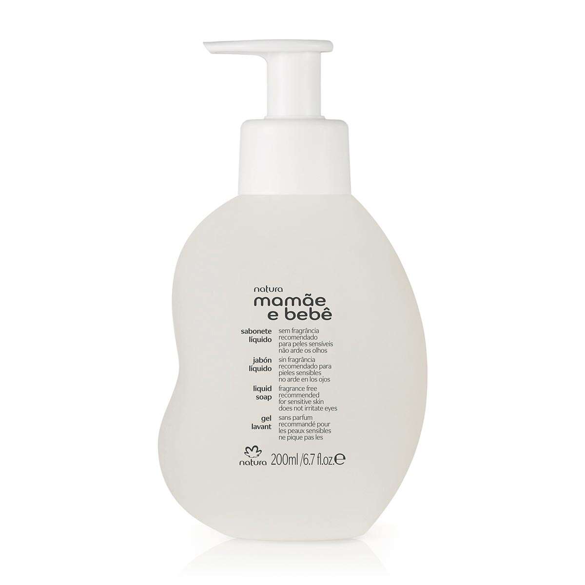 Sabonete Líquido Sem Fragrância da Cabeça aos Pés Mamãe e Bebê 200 ml