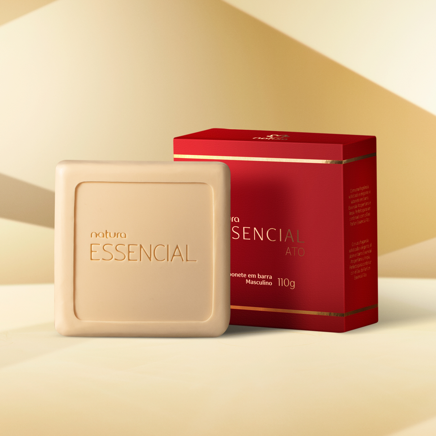 Sabonete em Barra Puro Vegetal Essencial Ato