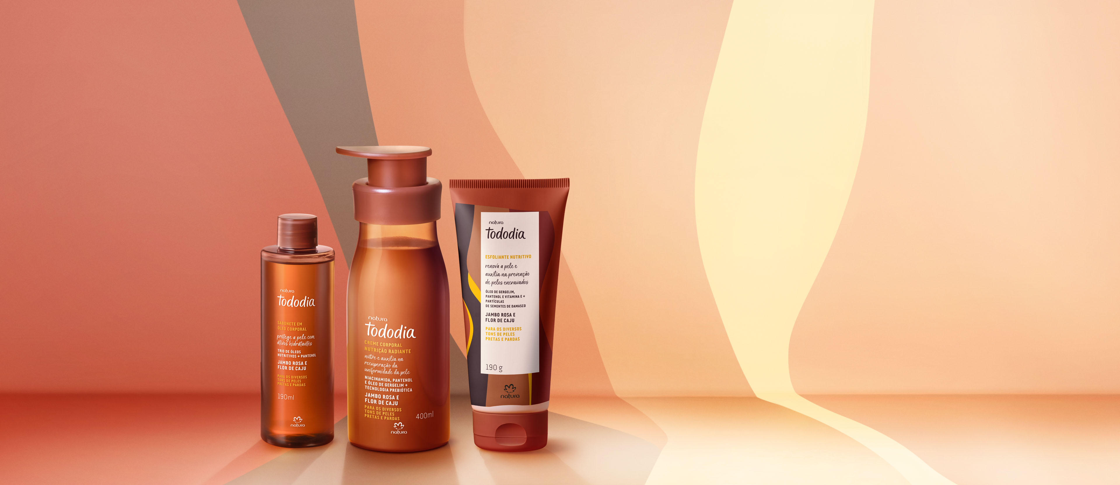 Kit Tododia Jambo Rosa e Flor de Caju Hidratação e Esfoliação