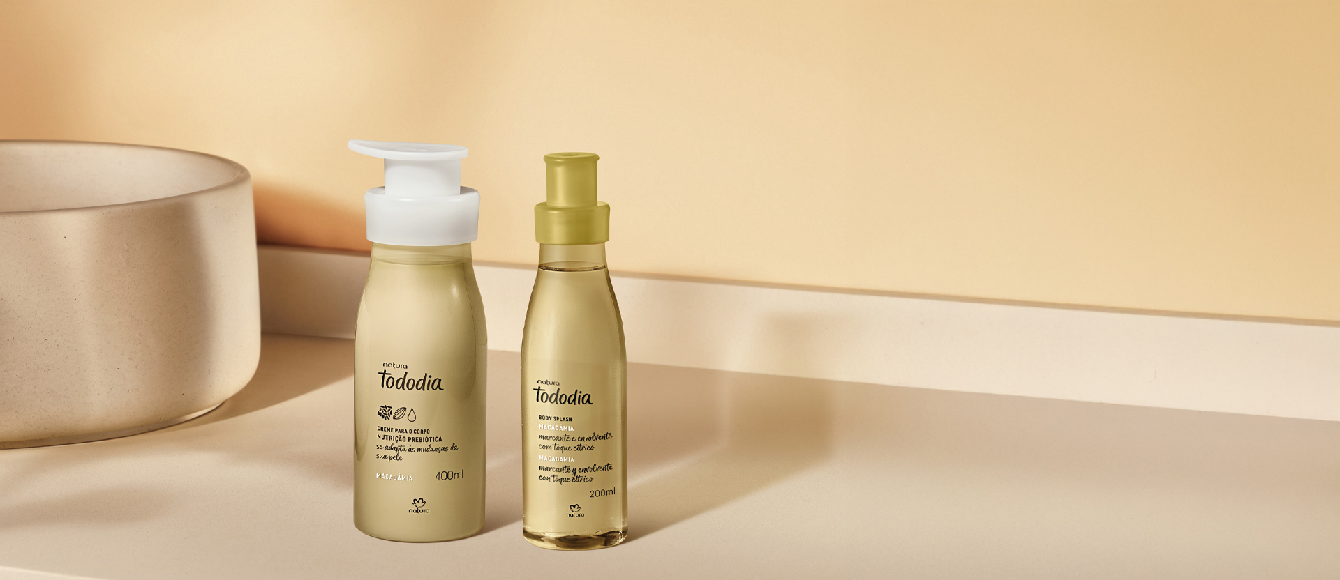 Kit Tododia Macadâmia com Body Splash (2 produtos)