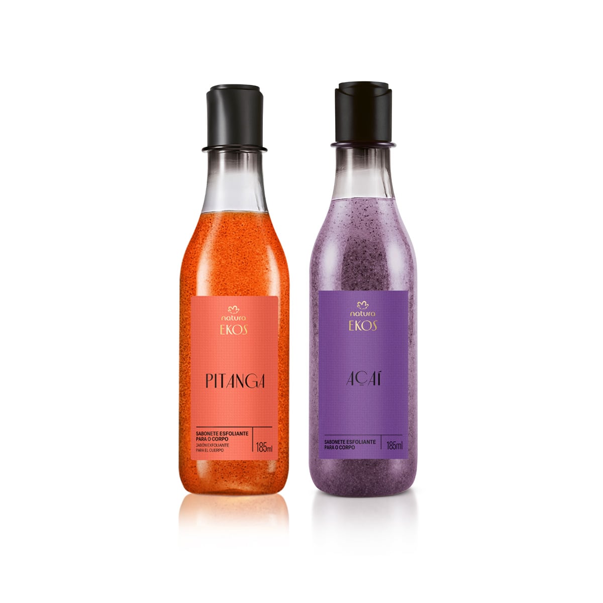 Kit Sabonete Líquido Esfoliante Ekos Pitanga e Açaí (2 produtos)