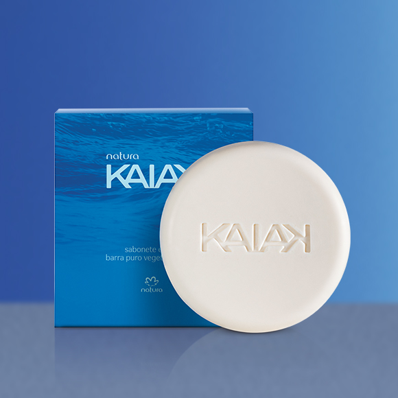 Sabonete em Barra Puro Vegetal Kaiak Masculino 90 g