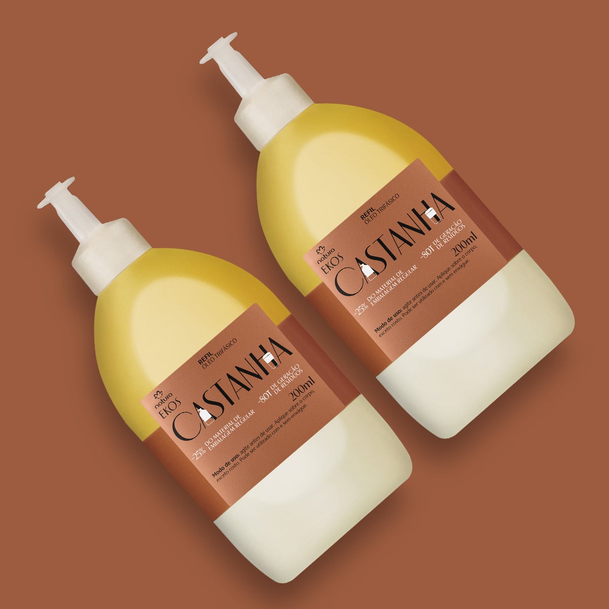 Kit Refil Ekos Óleo Trifásico Castanha