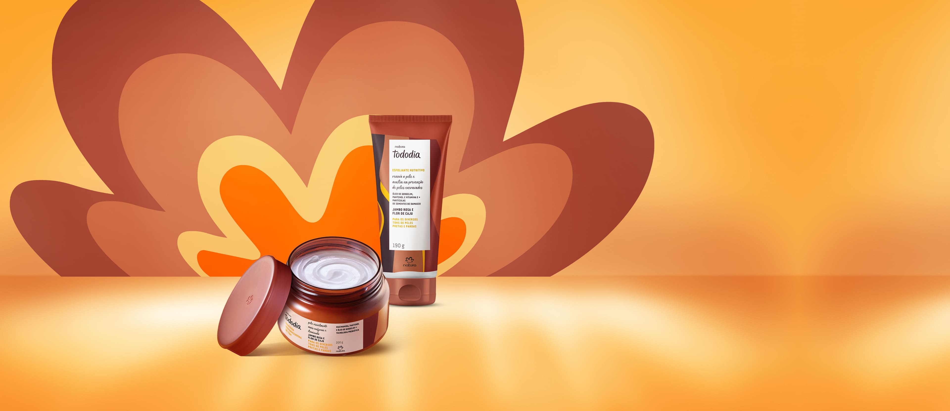 Kit Tododia Jambo Rosa e Flor de Caju com Esfoliante e Manteiga Corporal (2 produtos)