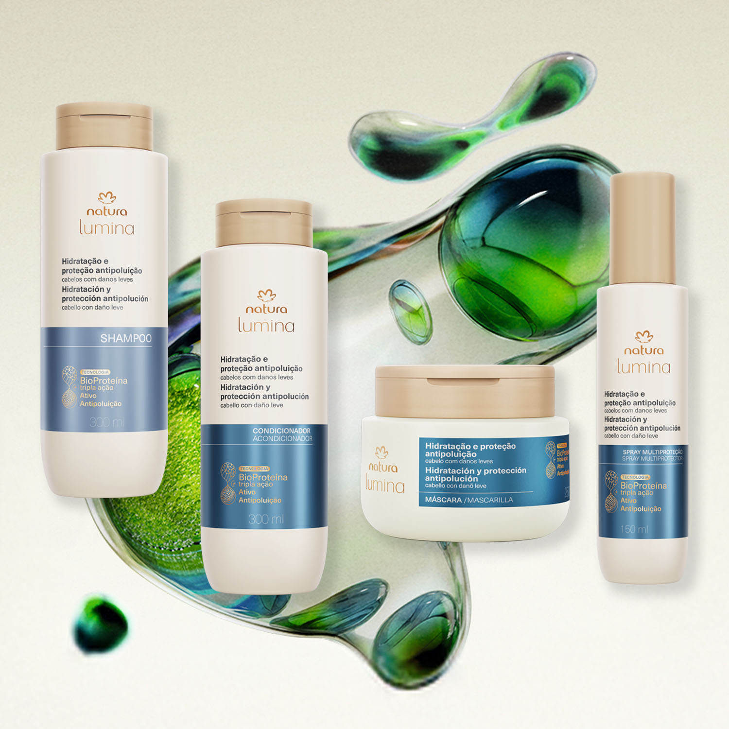 Kit Lumina Hidratação e Proteção Antipoluição