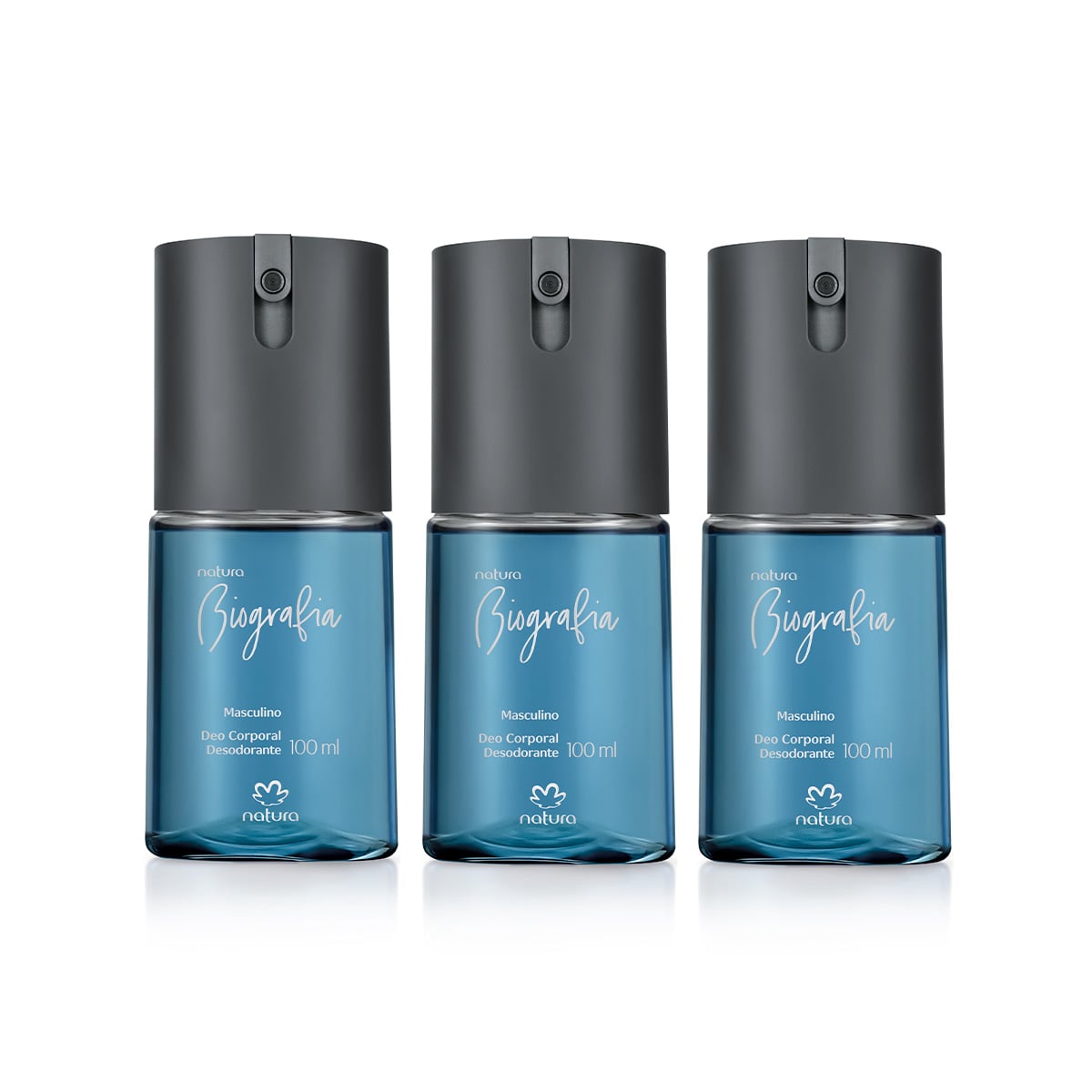 Kit Desodorante Corporal Masculino Biografia (3 produtos)