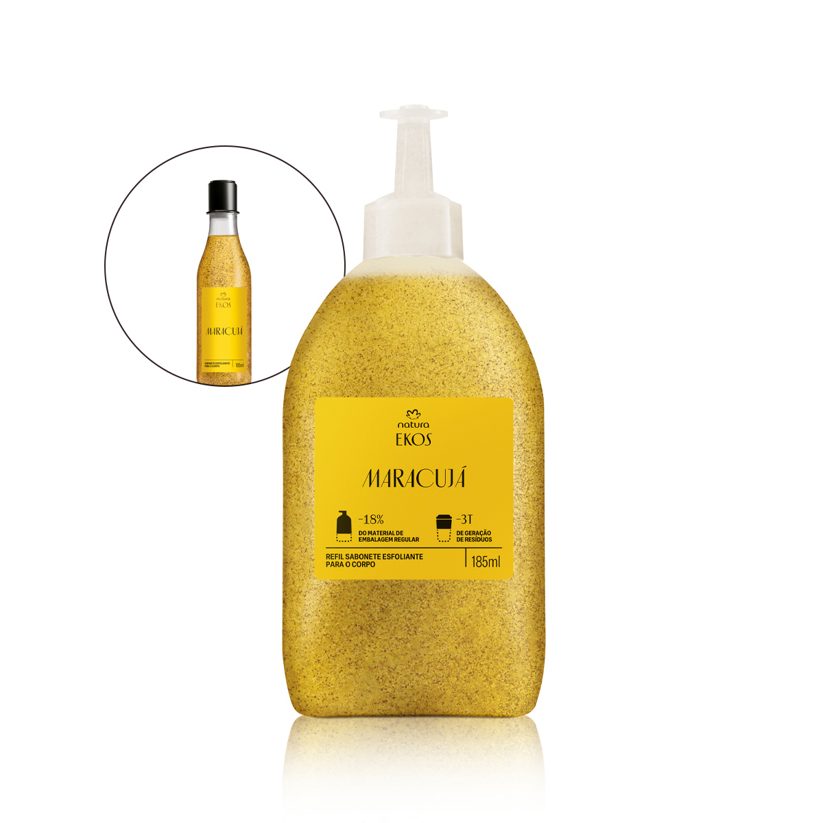 Refil Ekos Sabonete Líquido Esfoliante Maracujá