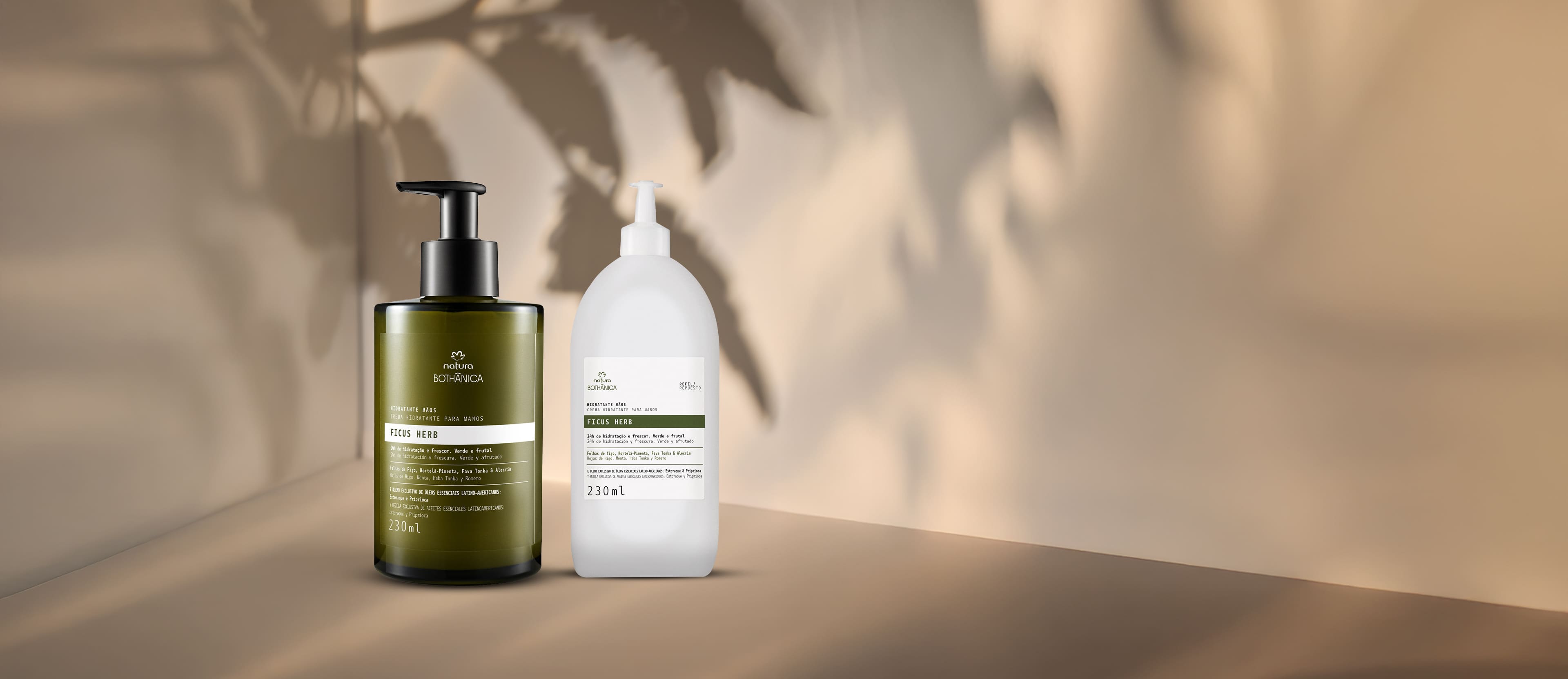 Kit Bothânica Hidratante para as Mãos Ficus Herb e Refil (2 produtos)