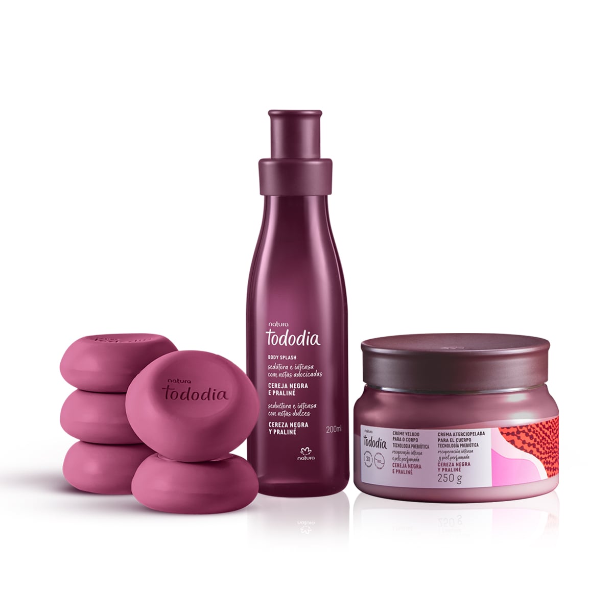 KIt Hidratação e Perfumação Intensa Tododia Cereja Negra e Praliné
