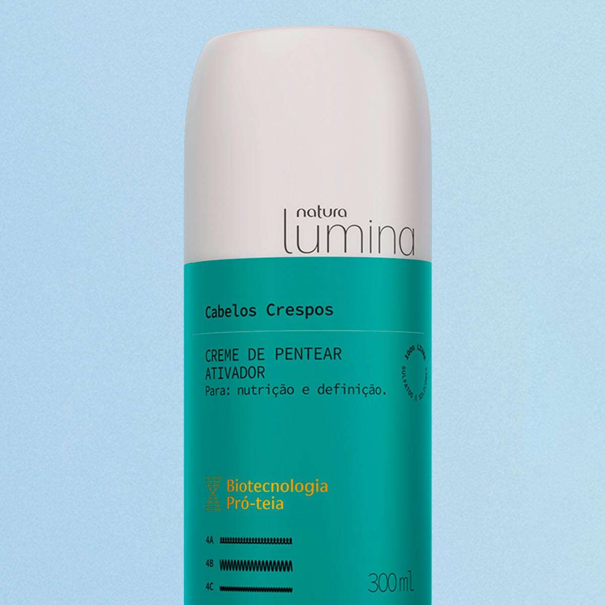 Creme de Pentear Ativador para Cabelos Crespos Lumina