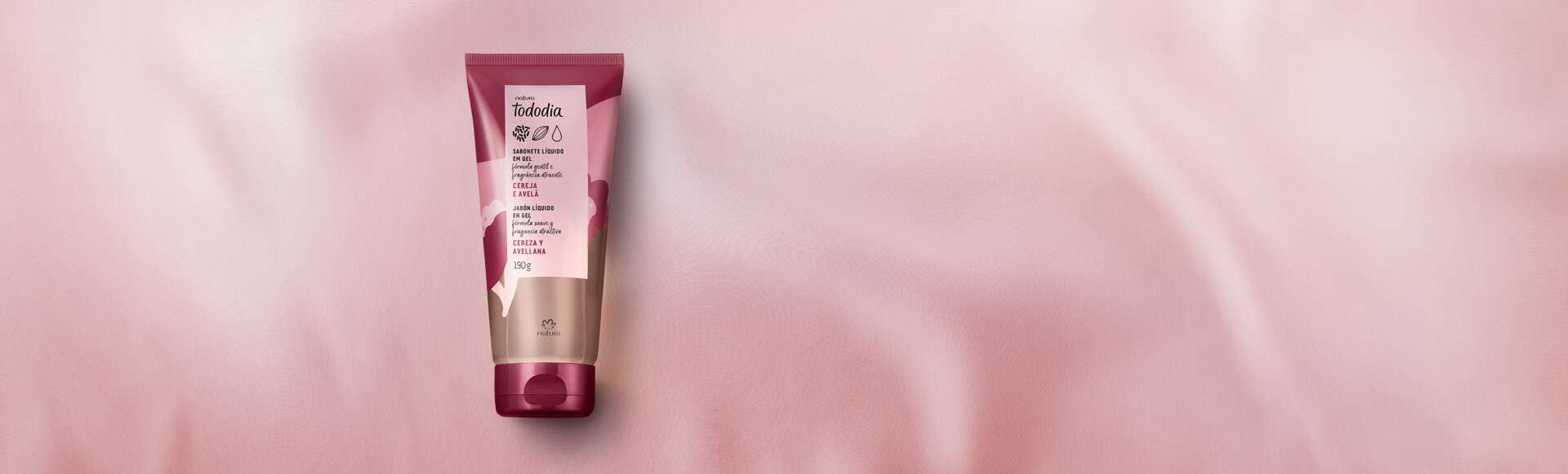 Sabonete Líquido em Gel Tododia Cereja e Avelã
