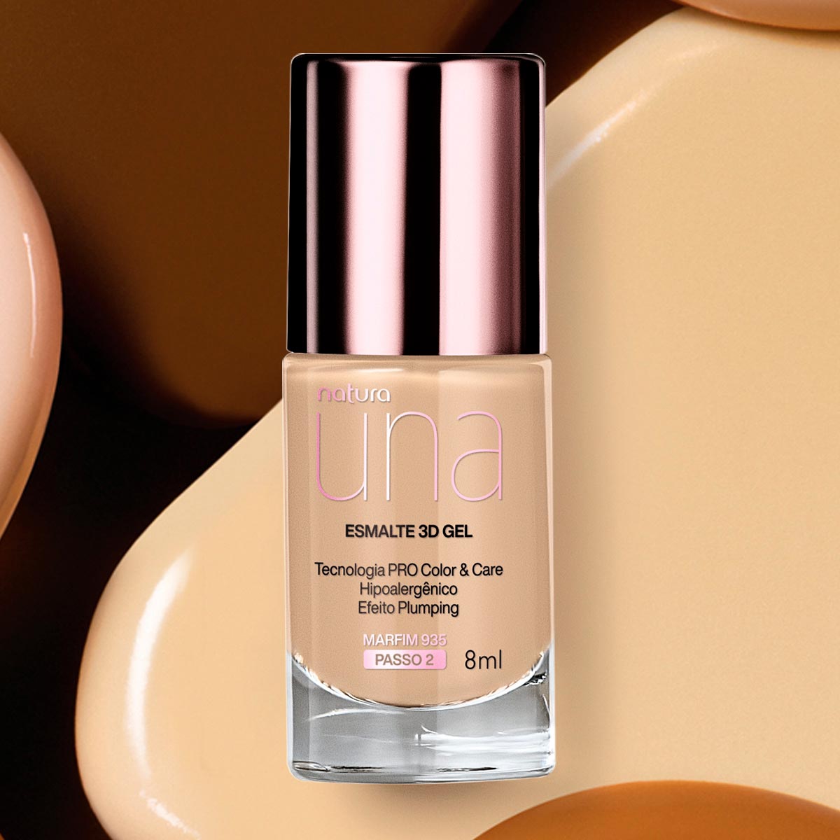 Esmalte 3D Gel Una - Marfim 935