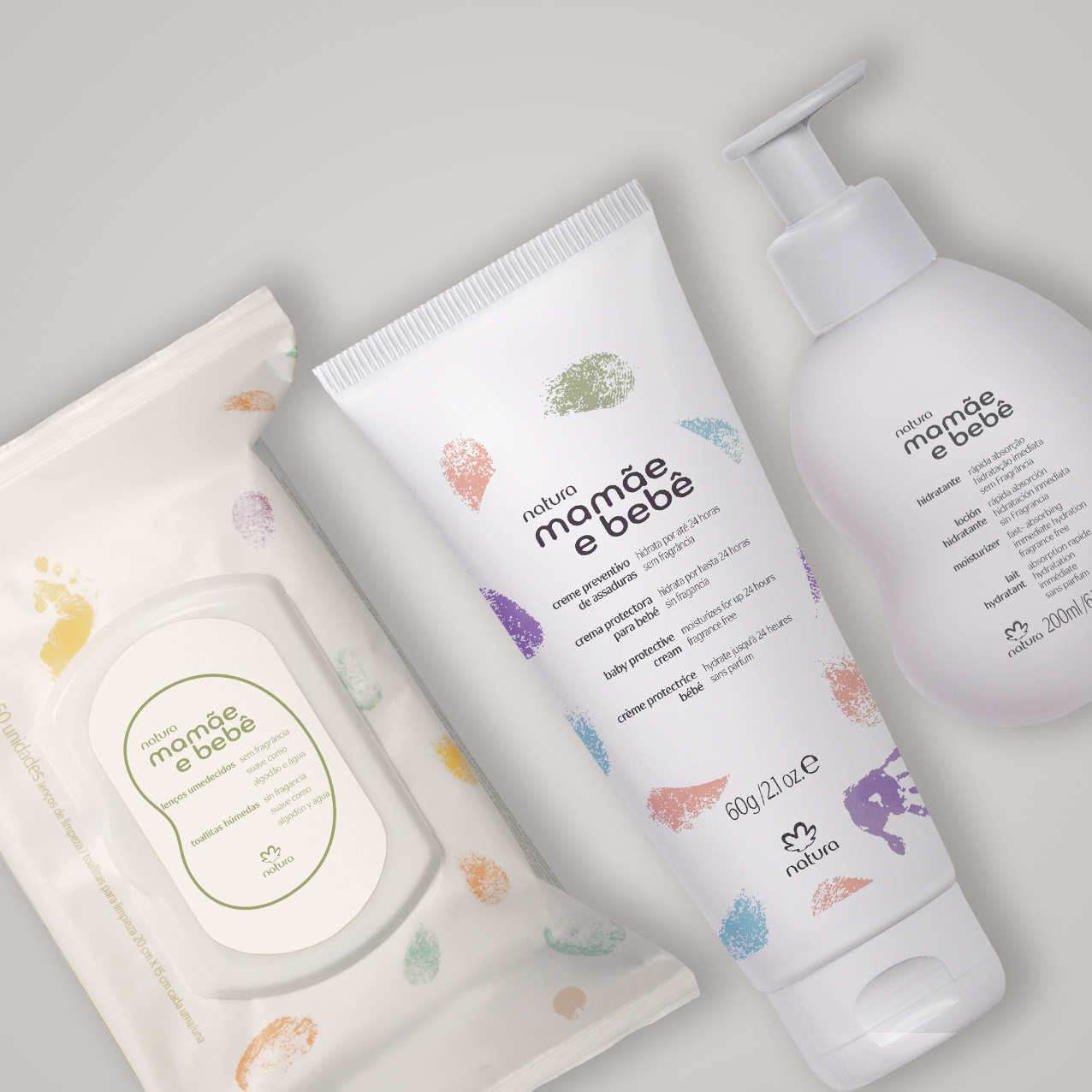 Kit Mamãe e Bebê Sem Fragrância (3 produtos)