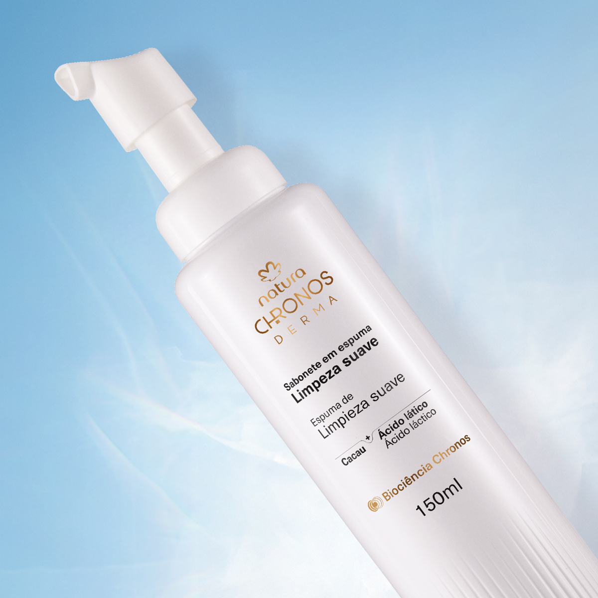 Sabonete em Espuma Limpeza Suave Chronos Derma