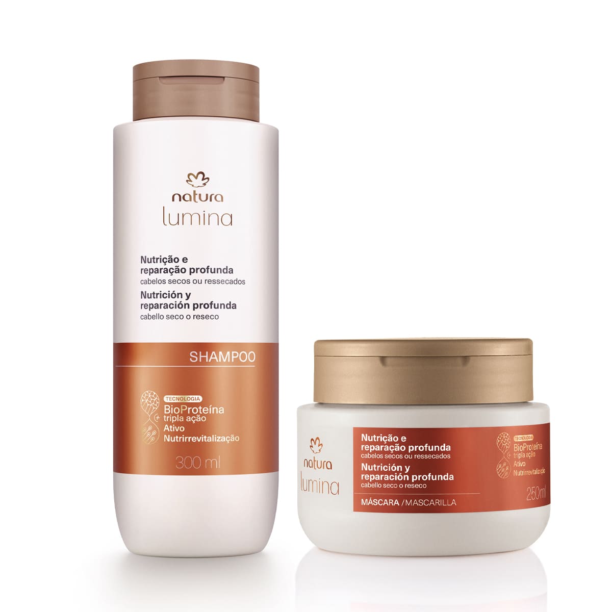 Kit Shampoo e Máscara Lumina para Nutrição e Reparação Profunda (2 produtos)