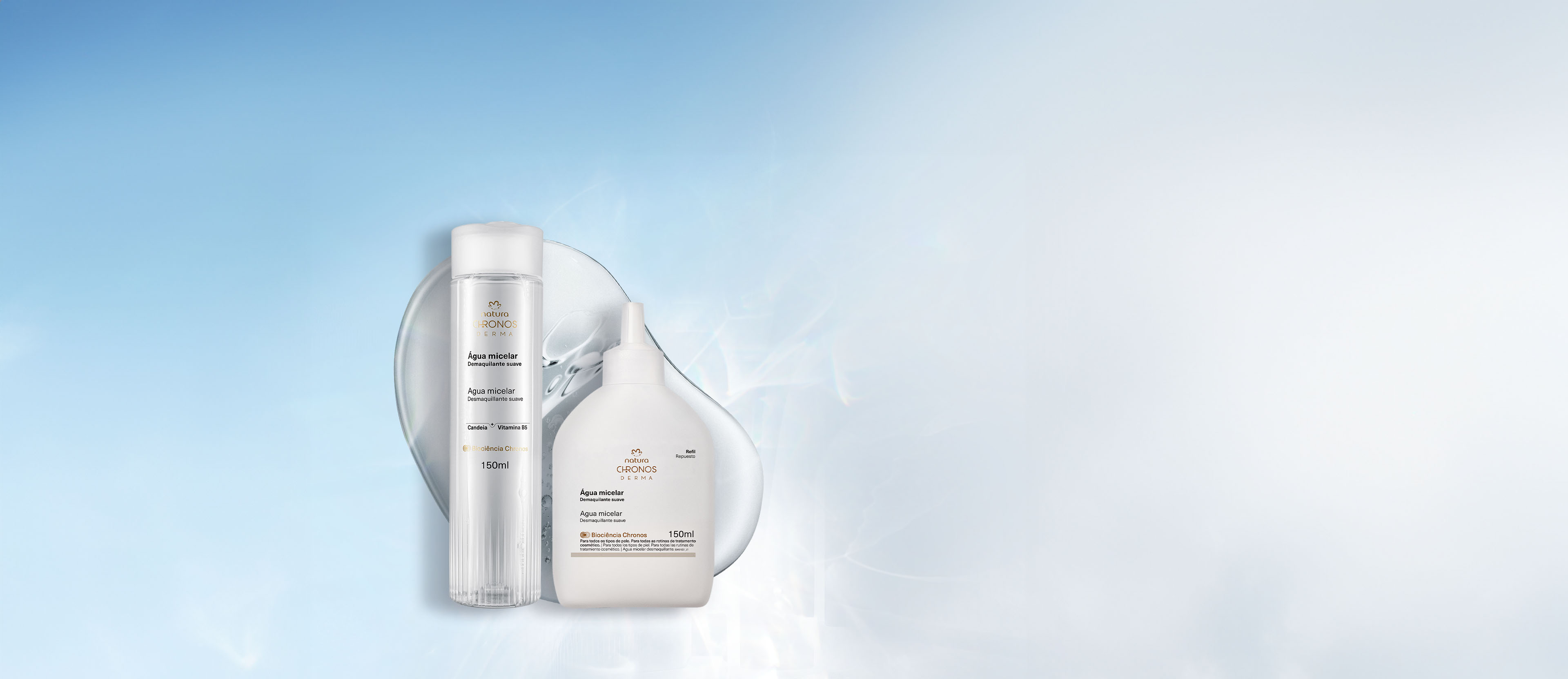 Kit Água Micelar com Refil Chronos Derma