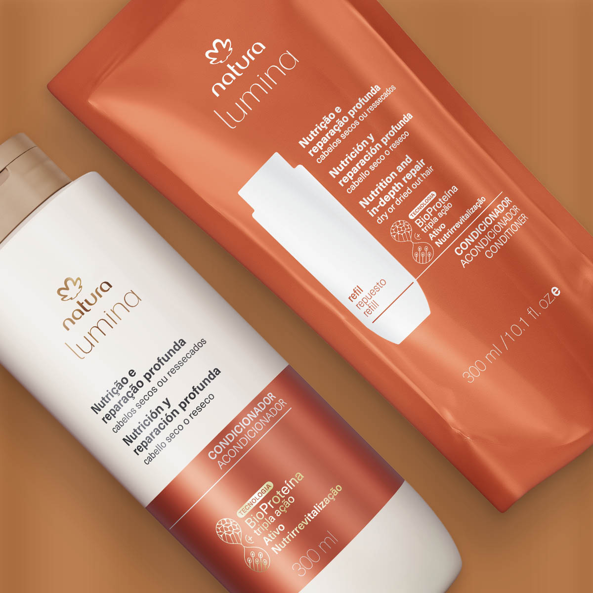 Kit Condicionador com Refil Lumina Nutrição e Reparação Profunda