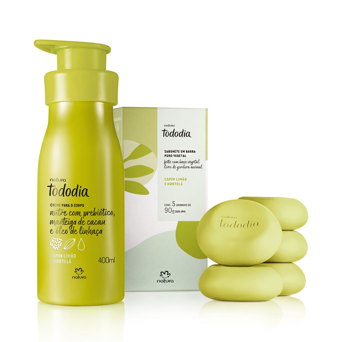 Conjunto Natura Tododia Capim Limão e Hortelã