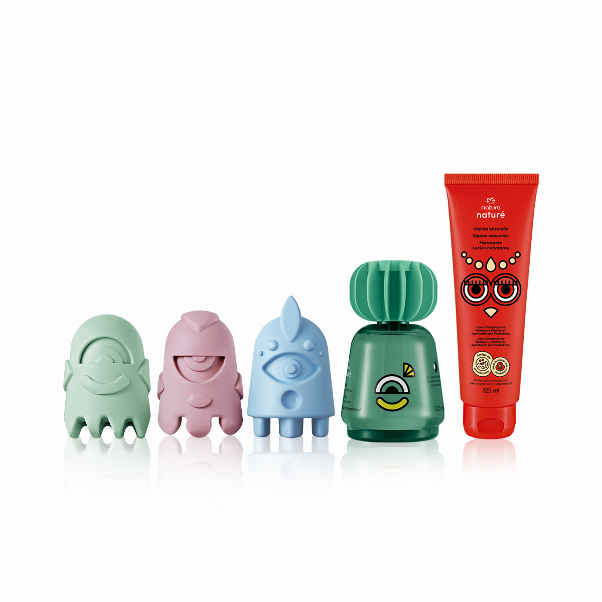 Kit Naturé Colônia Pula Pula, Sabonete em Barra e Hidratante (3 produtos)