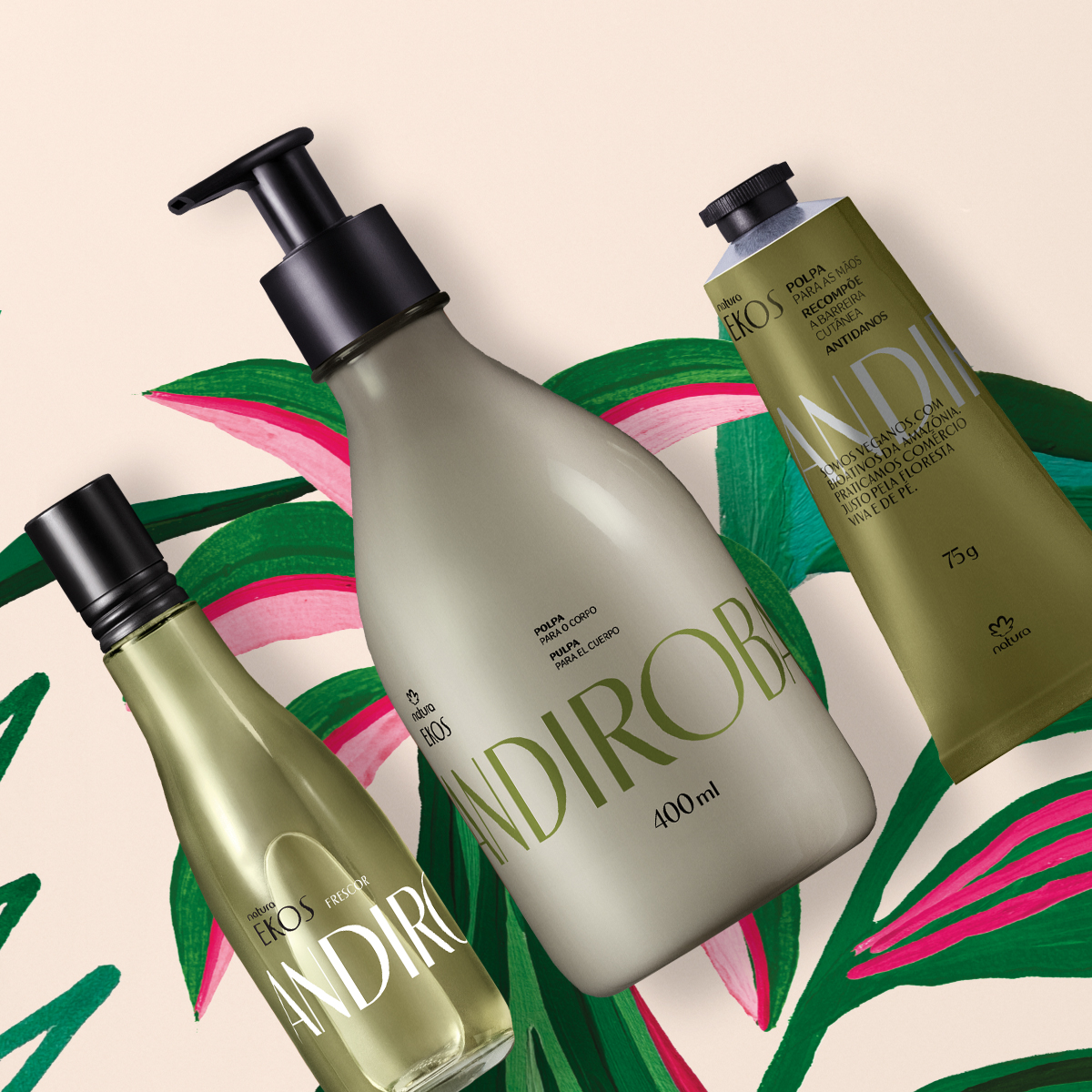 Presente Natura Ekos Andiroba com Frasqueira (4 produtos)