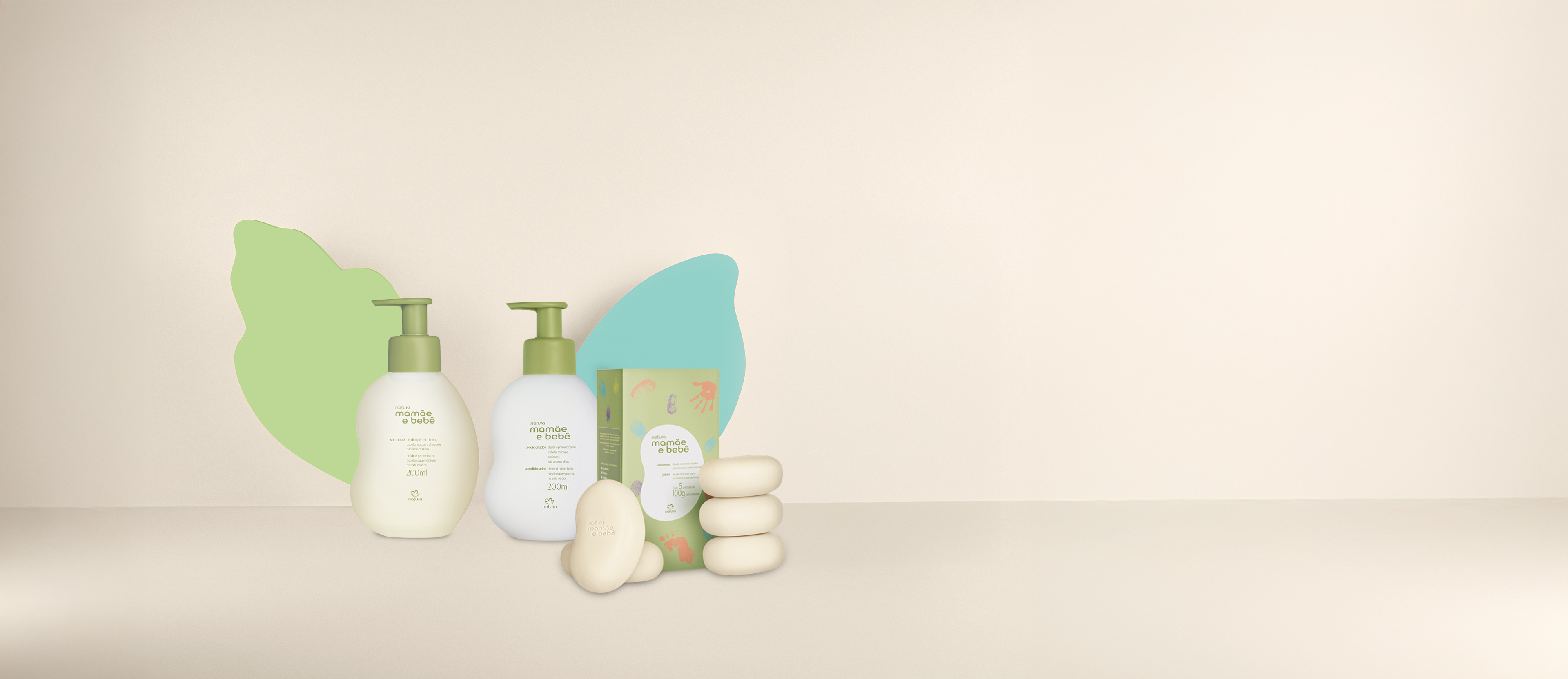 Kit Mamãe e Bebê Shampoo, Condicionador e Sabonete em Barra (3 produtos)