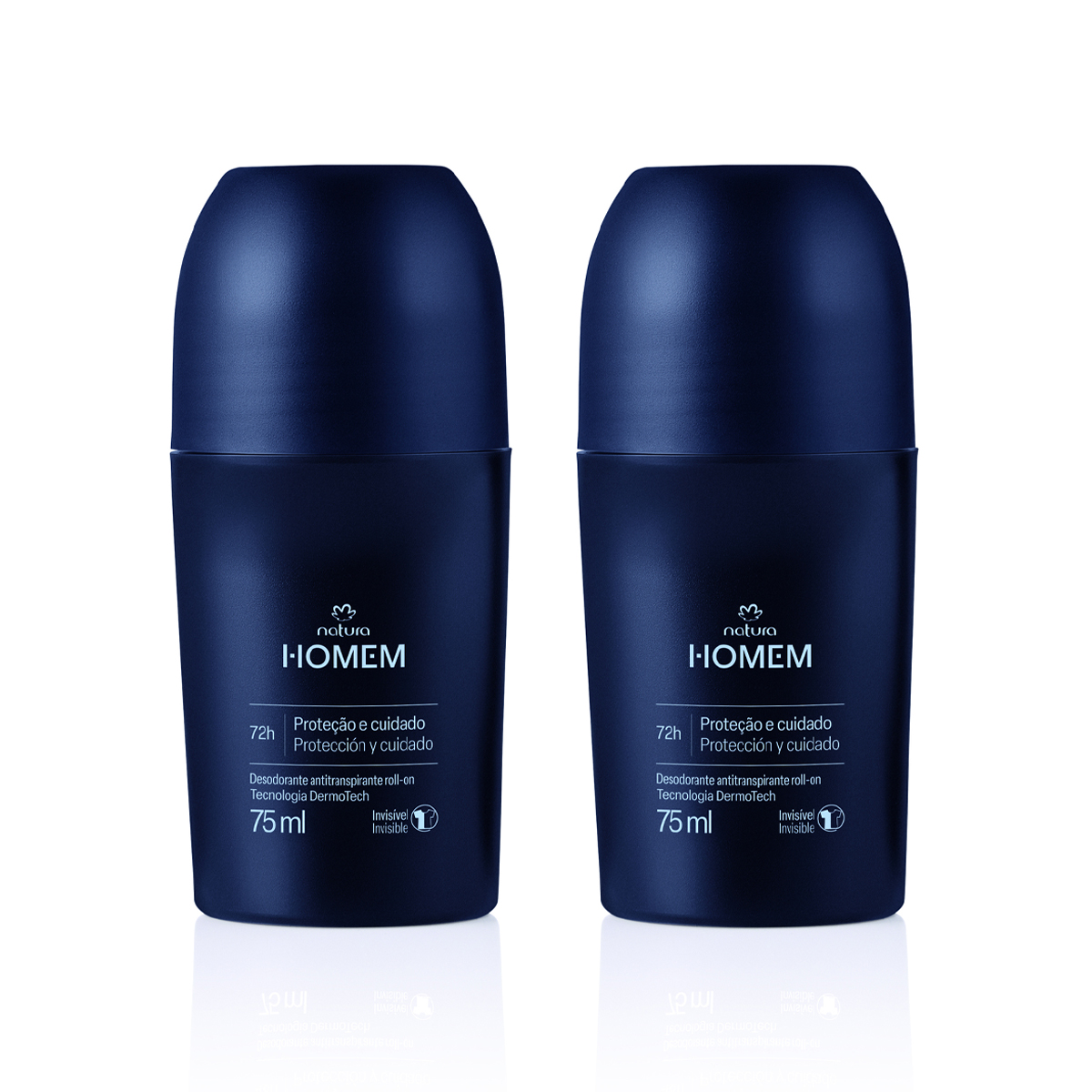Kit Desodorante Antitranspirante Roll-On Natura Homem (2 unidades)