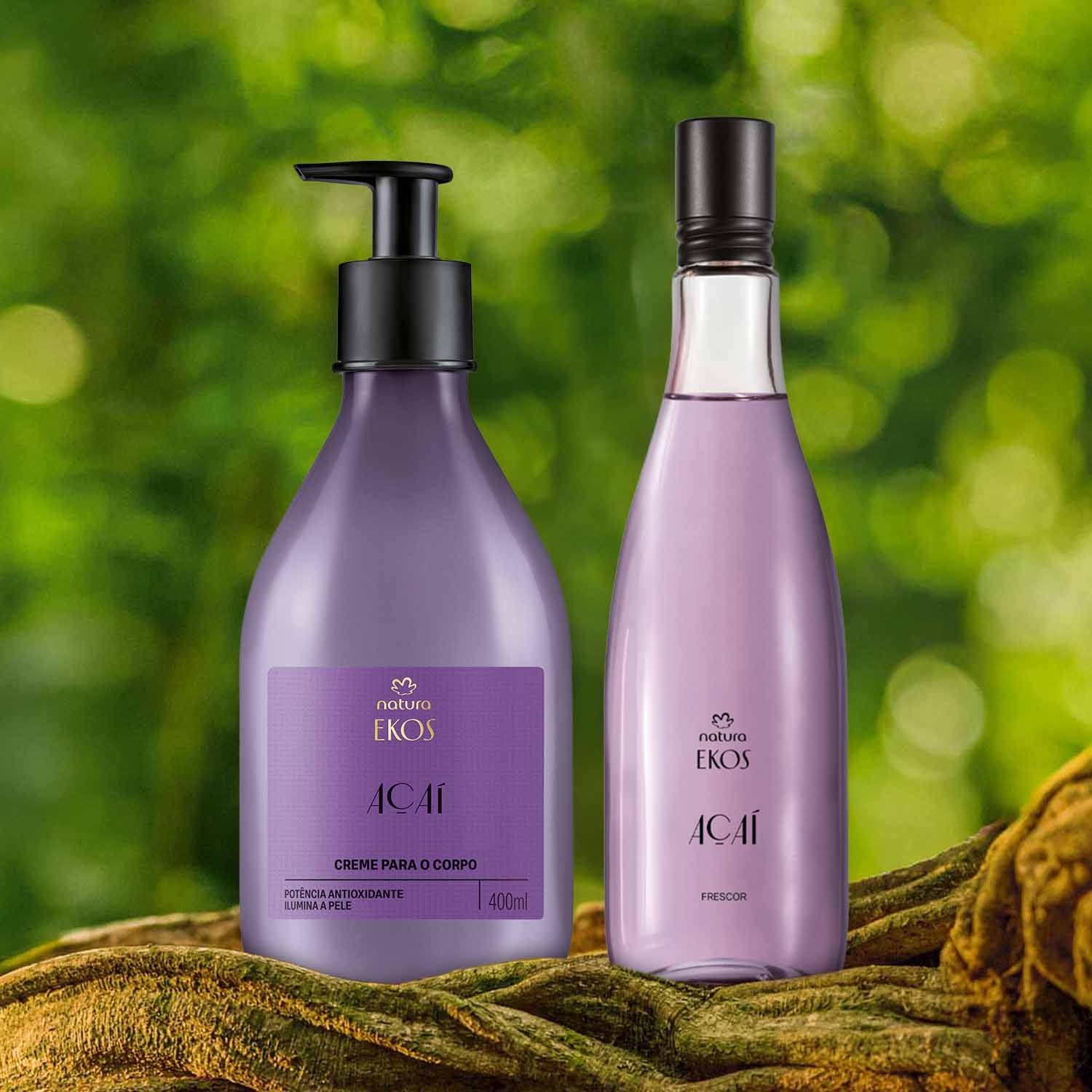 Kit Ekos Açaí Creme para o Corpo e Frescor