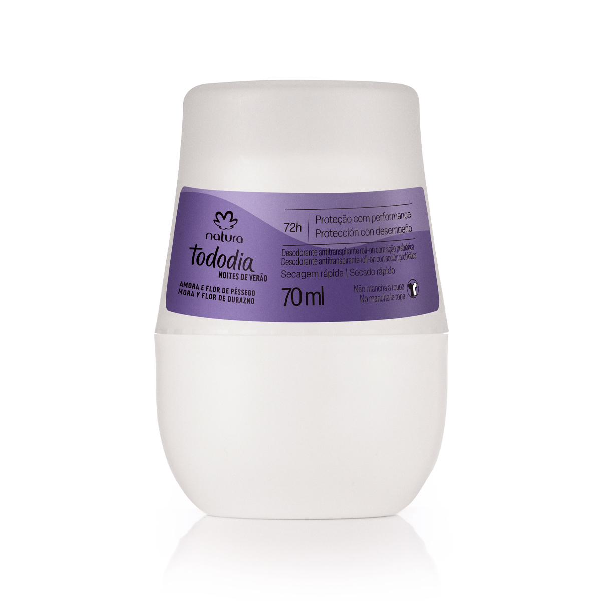 Desodorante Antitranspirante Roll-on Tododia Amora e Flor de Pêssego