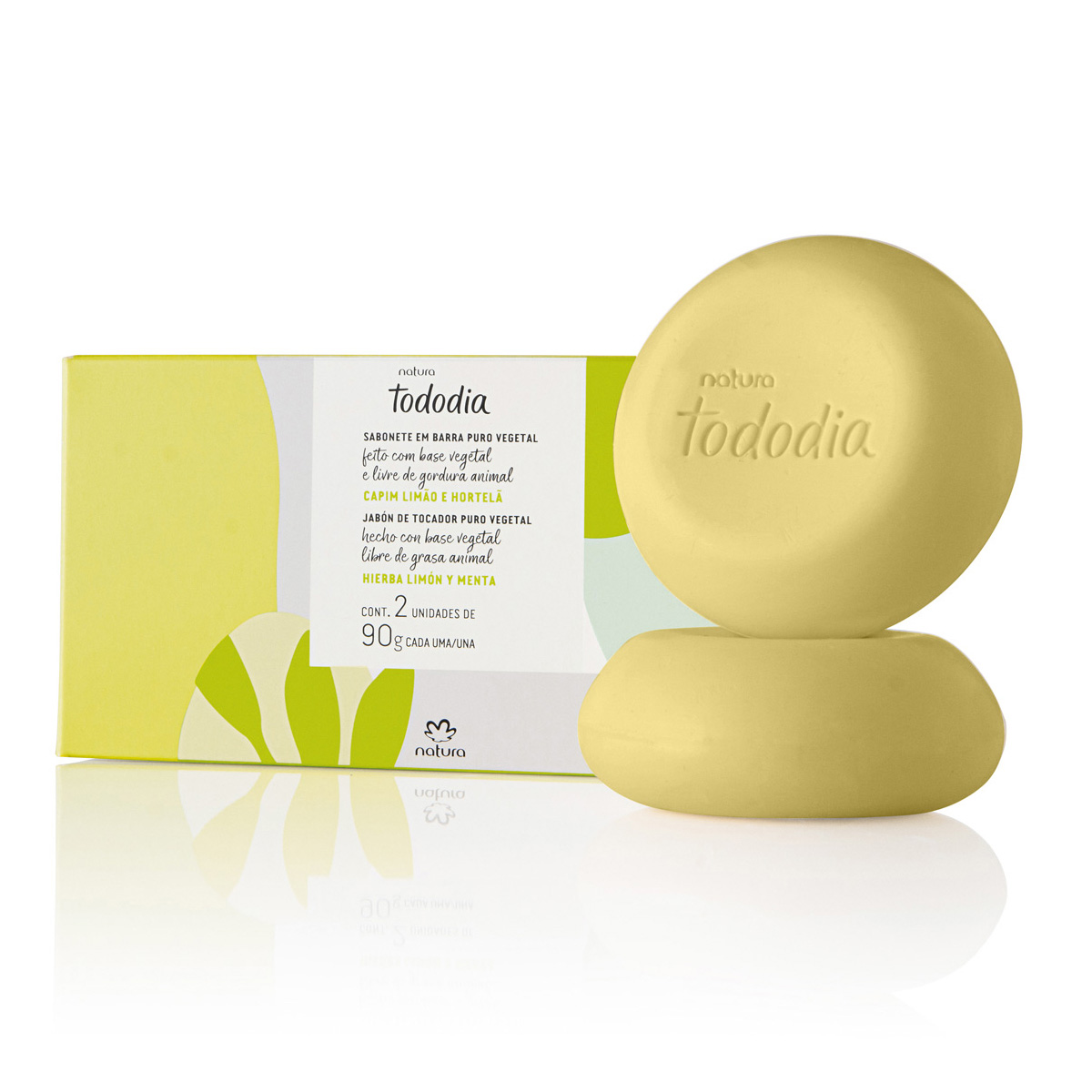 Sabonete em Barra Puro Vegetal Tododia Capim Limão e Hortelã