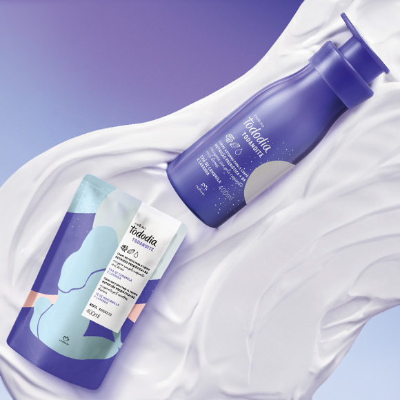 Conjunto Todanoite Creme Noturno Chá de Camomila e Lavanda
