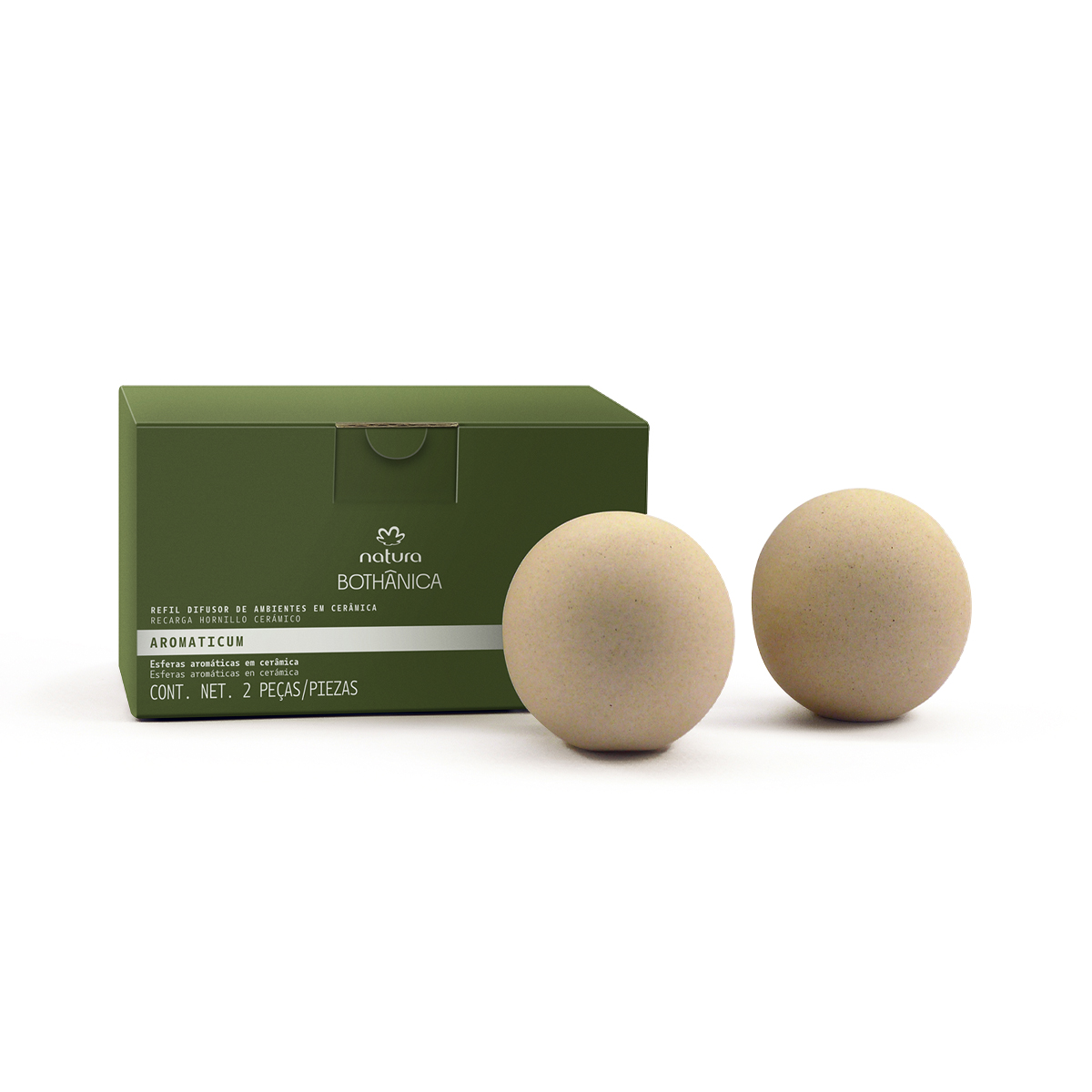 Refil Difusor de Ambientes em Cerâmica Bothânica 2 esferas