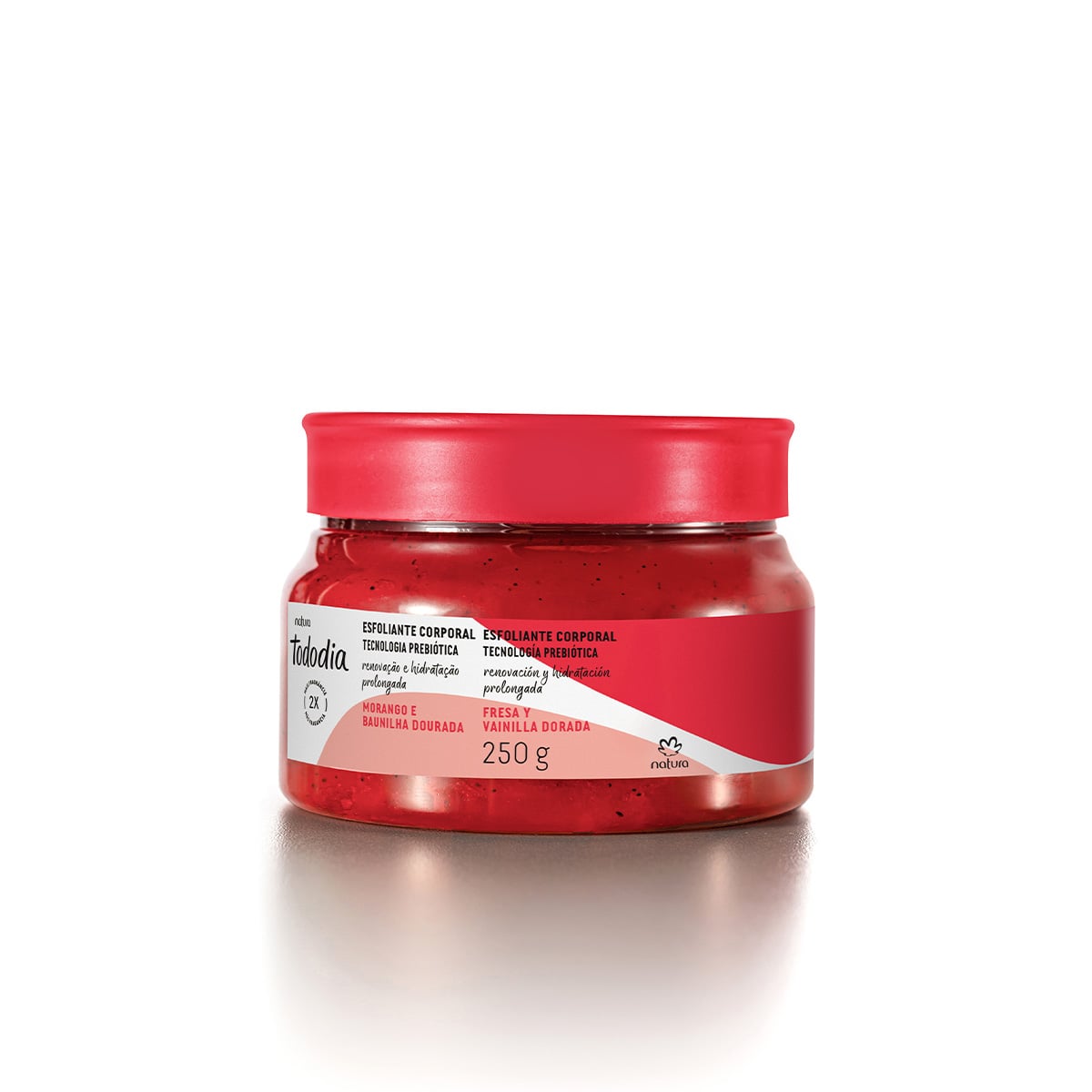Esfoliante para o Corpo Tododia Morango e Baunilha Dourada