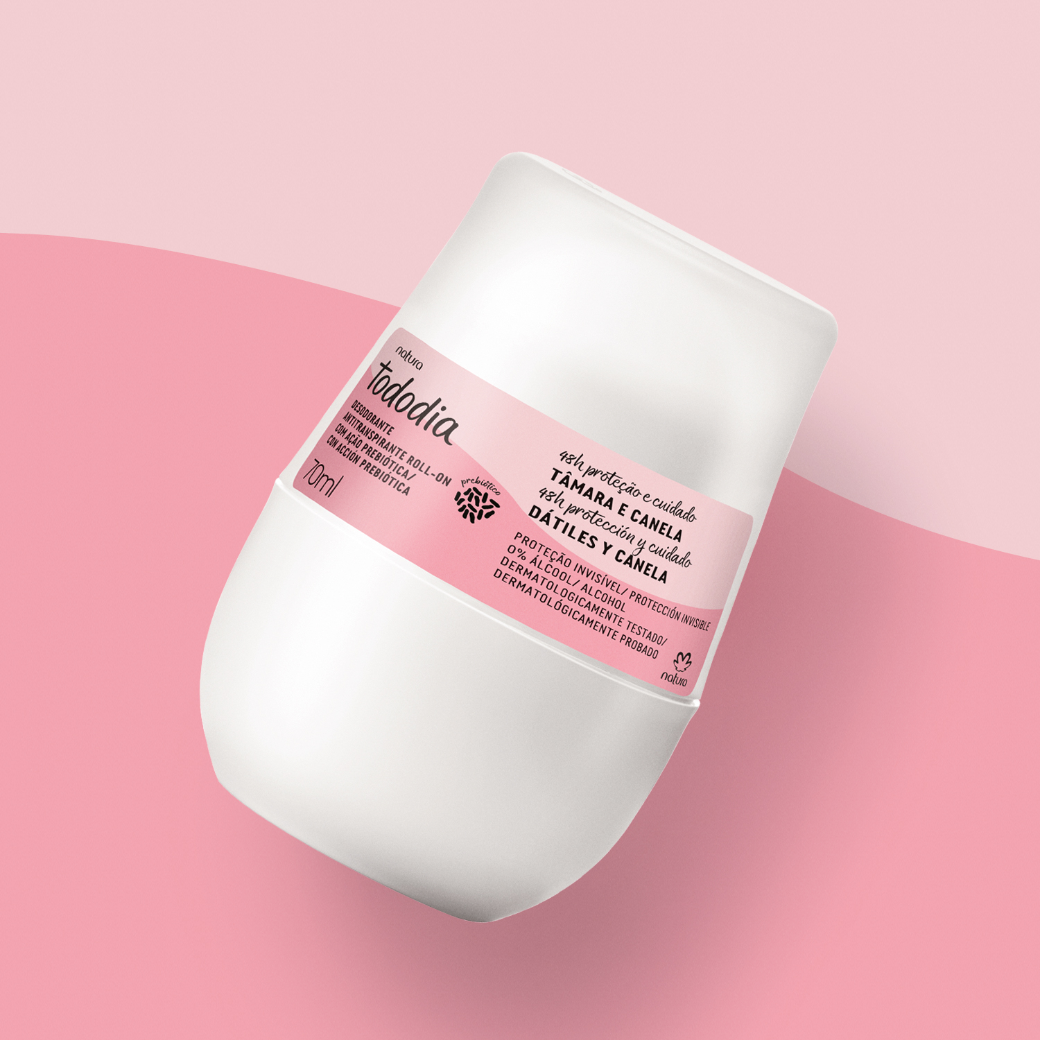 Desodorante Antitranspirante Roll-on Tododia Tâmara e Canela