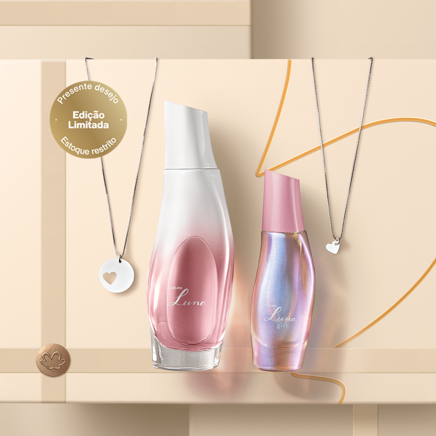 Presente Natura Luna e Luna Girl Mãe e Filha com Acessório (3 produtos)