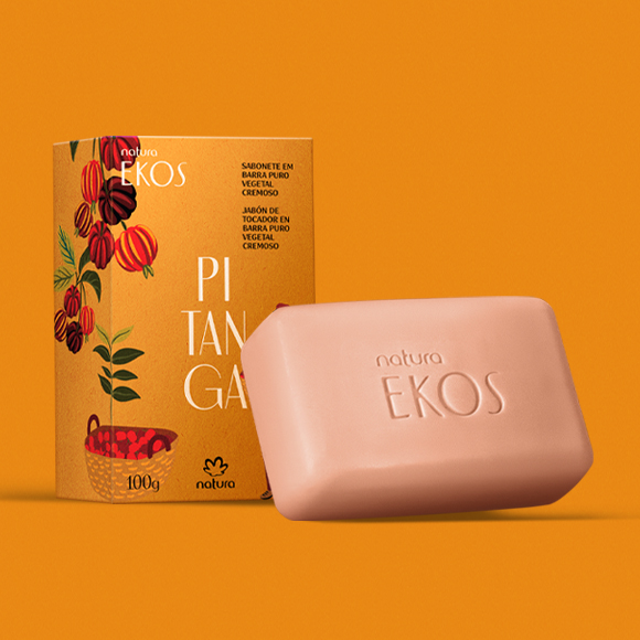 Sabonete em Barra Puro Vegetal Cremoso Ekos Pitanga 100 g