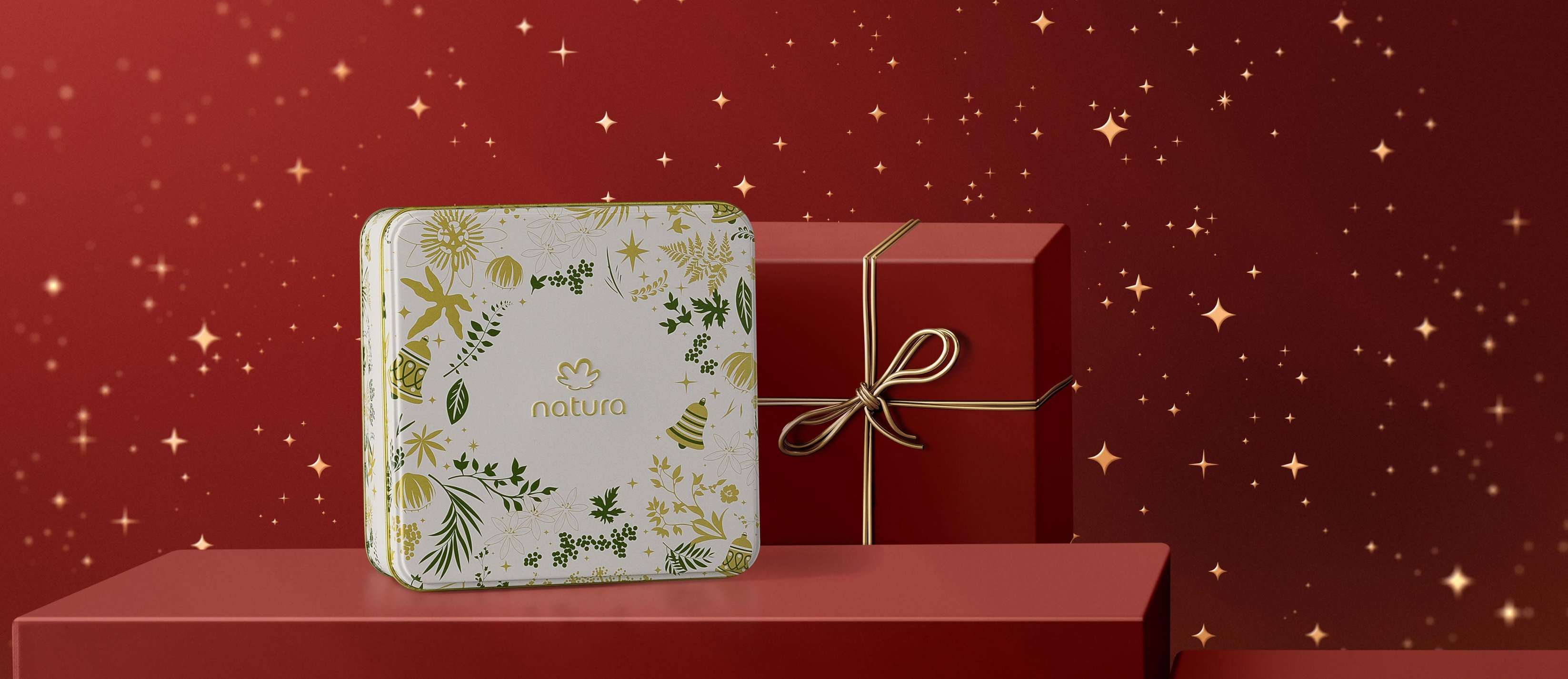 Lata de Presente Natal Natura