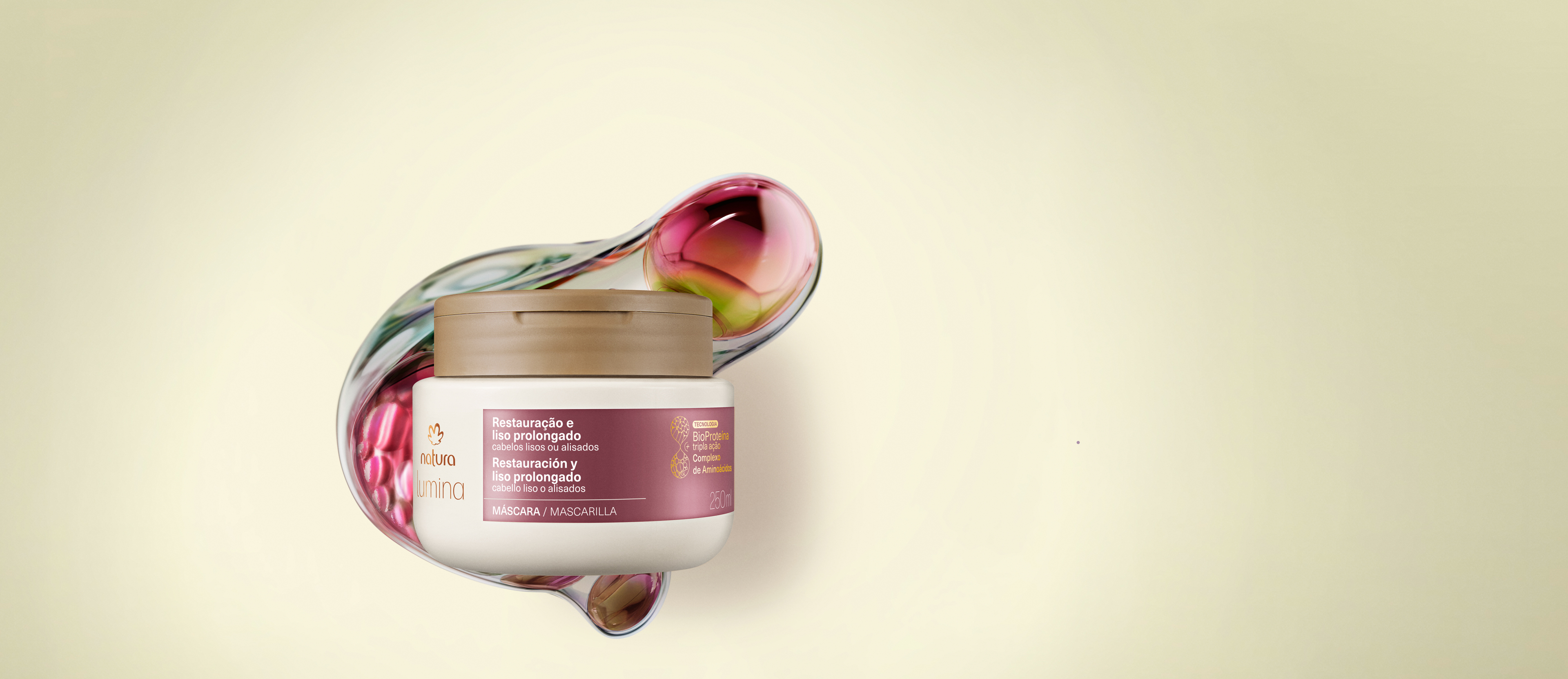 Máscara Lumina Restauradora para Restauração e Liso Prolongado