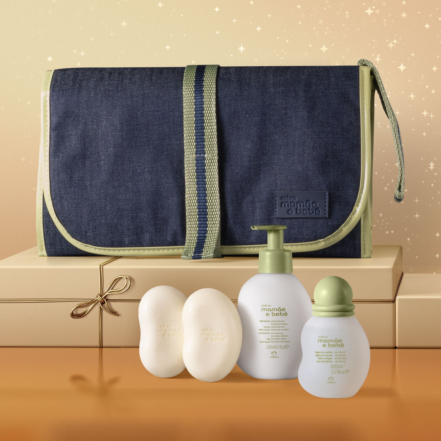 Presente Natura Mamãe e Bebê com Acessório (4 produtos)