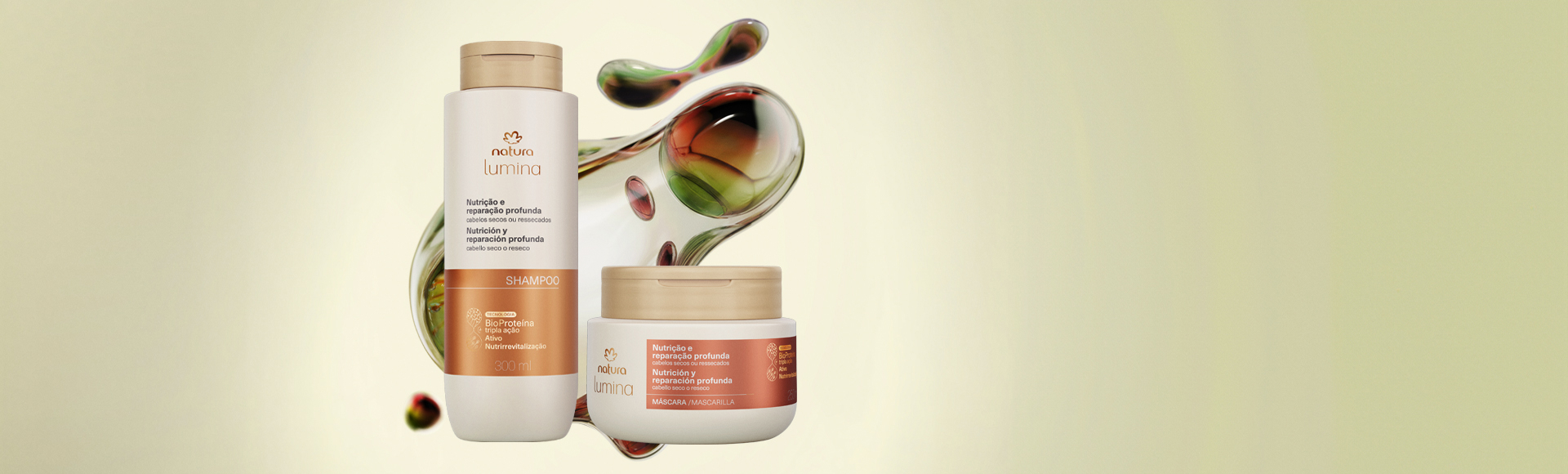 Kit Shampoo e Máscara Nutrição e Reparação