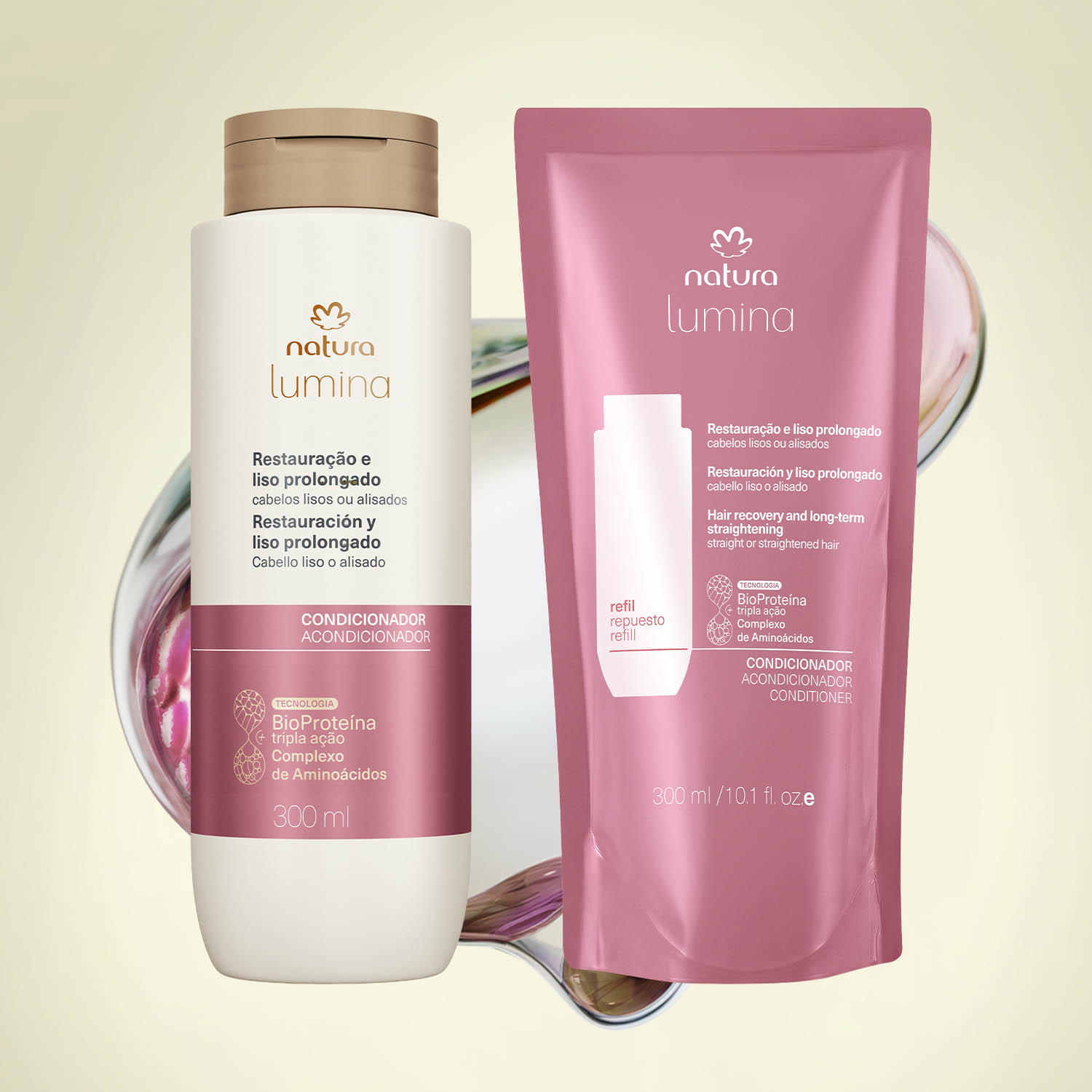 Kit Condicionador com Refil Lumina Restauração e Liso Prolongado