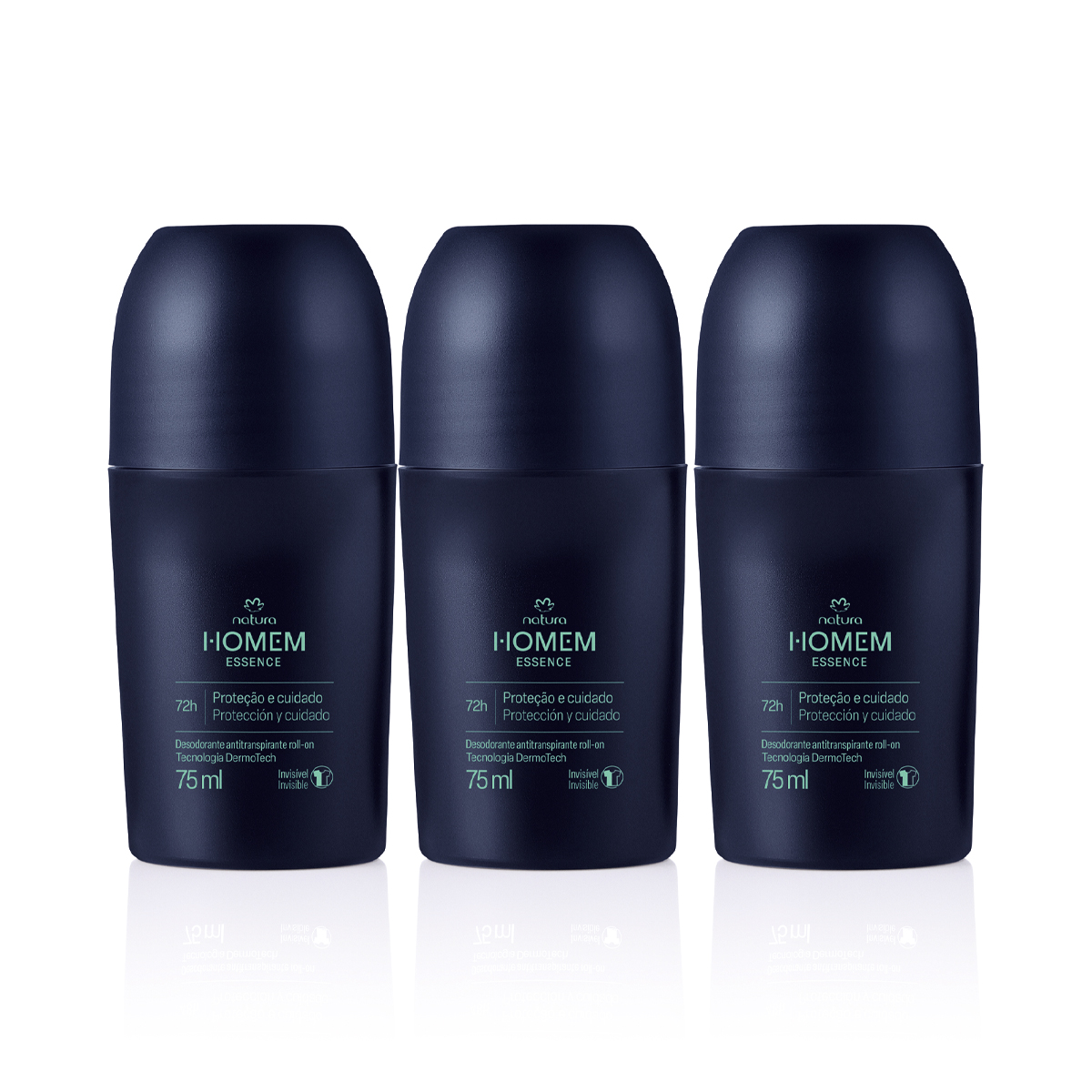 Kit Desodorante Antitranspirante Roll-On Natura Homem Essence 3 un de 75 ml Kit Desodorante Antitranspirante Roll-On Natura Homem Essence 3 un de 75 ml