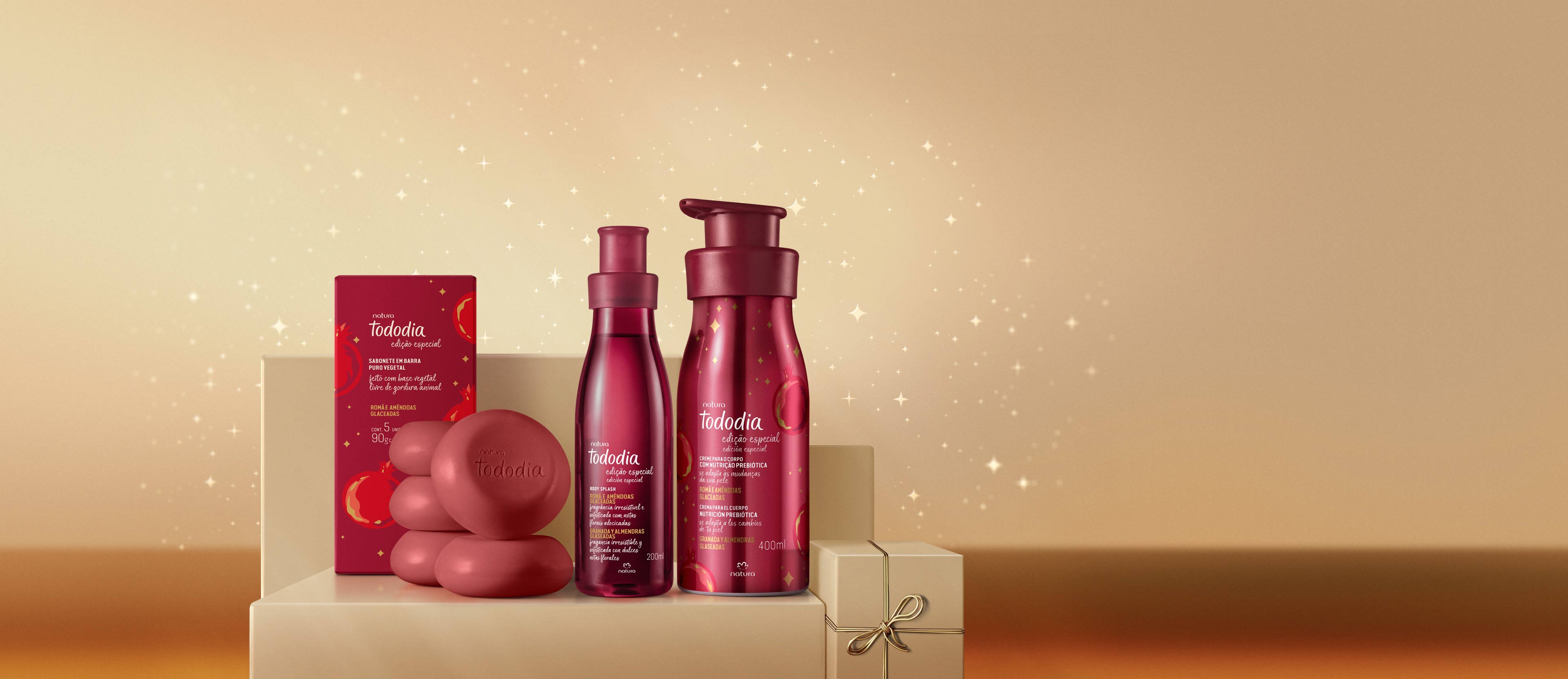 Presente Natura Tododia Romã e Amêndoas Glaceadas (3 produtos)