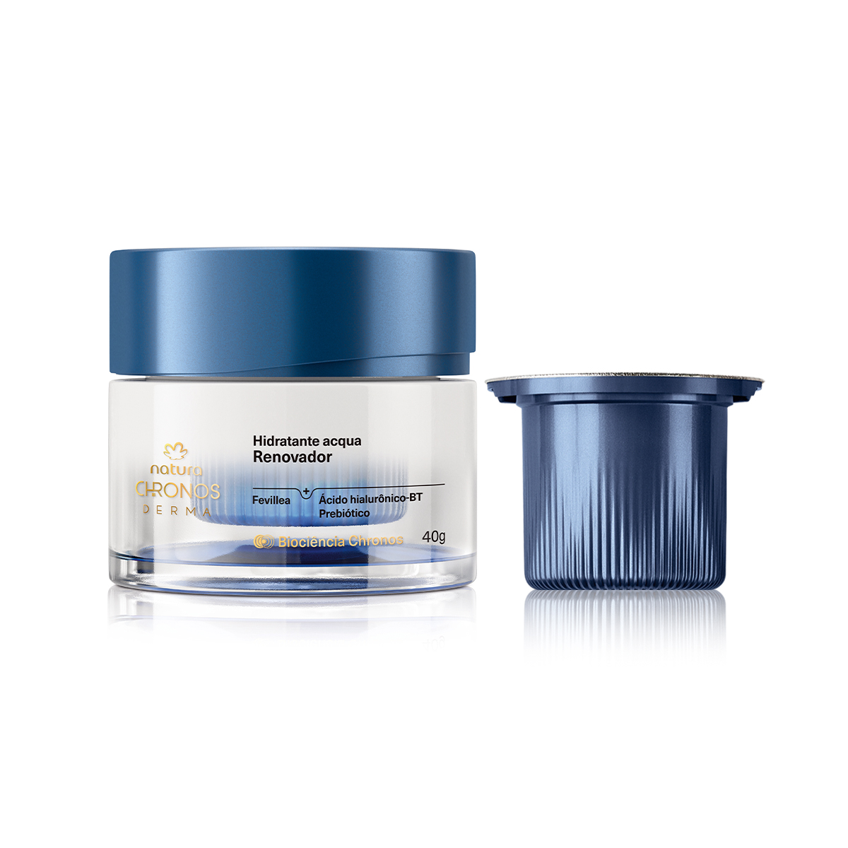 Kit Hidratante Acqua Renovador Chronos Derma com Refil 2 un de 40 g