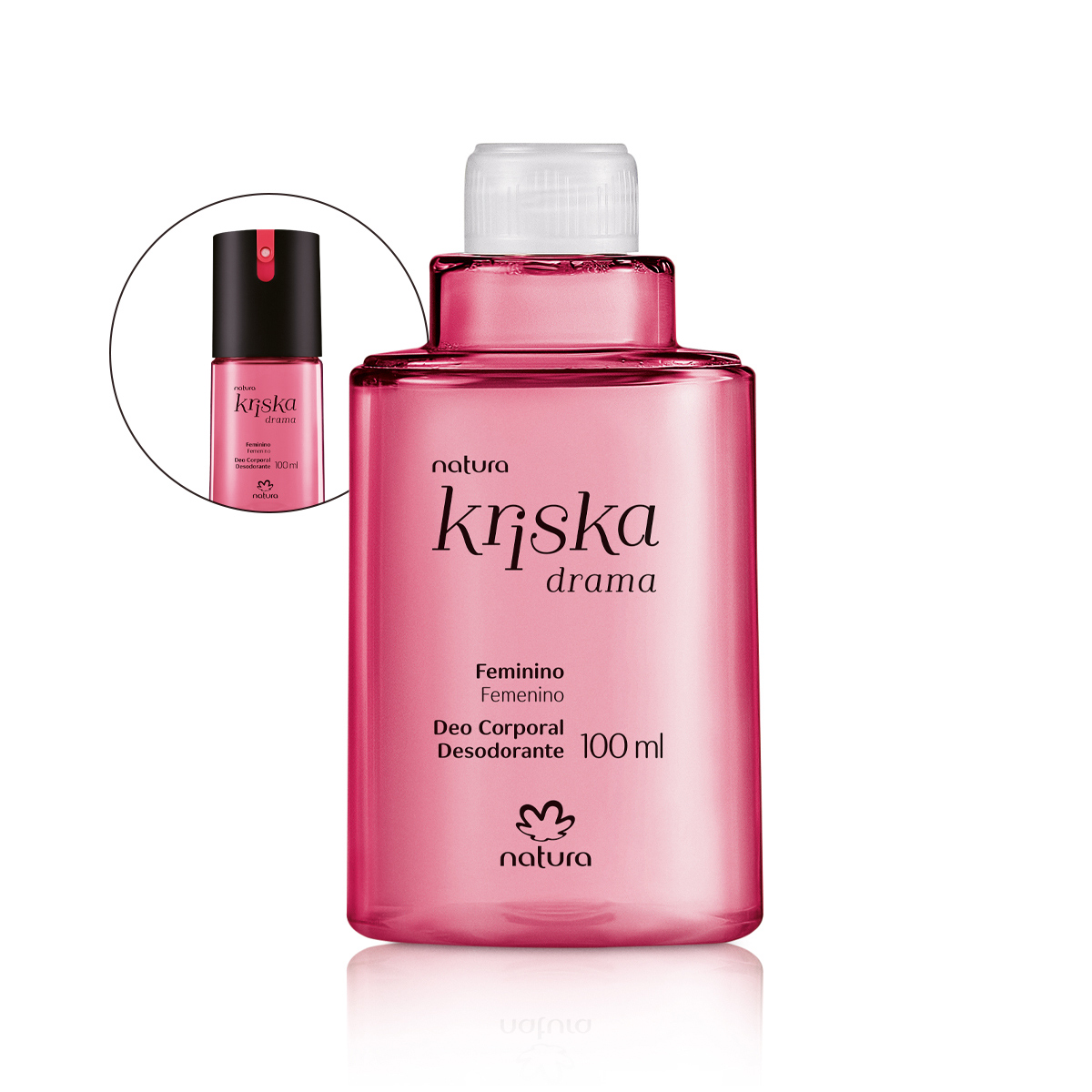 Refil Desodorante Corporal Kriska Drama Feminino 100 ml