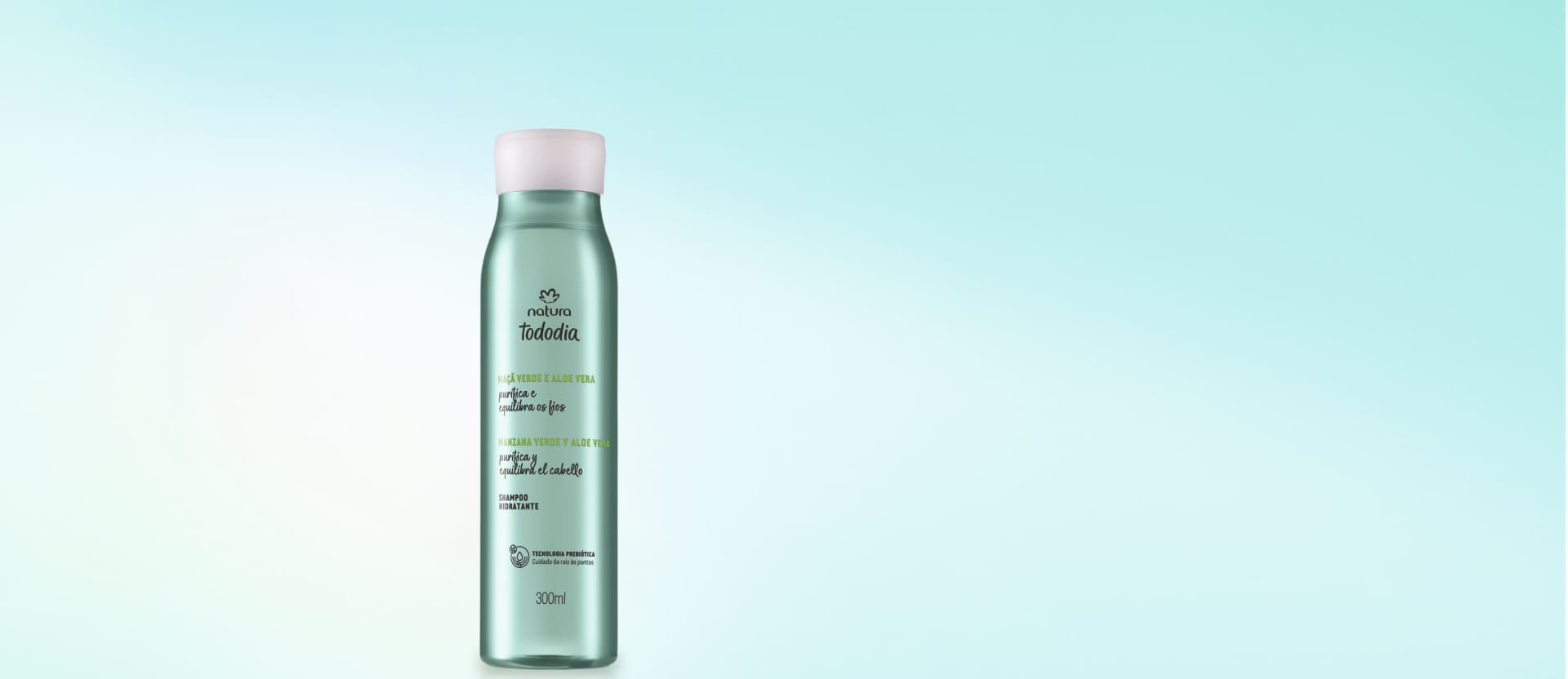 Shampoo Hidratante Tododia Maçã Verde e Aloe Vera 300 ml
