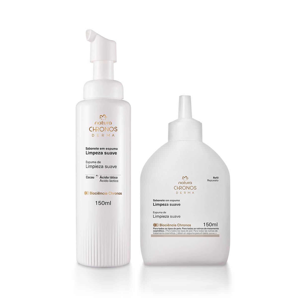 Kit Sabonete em Espuma com Refil Chronos Derma